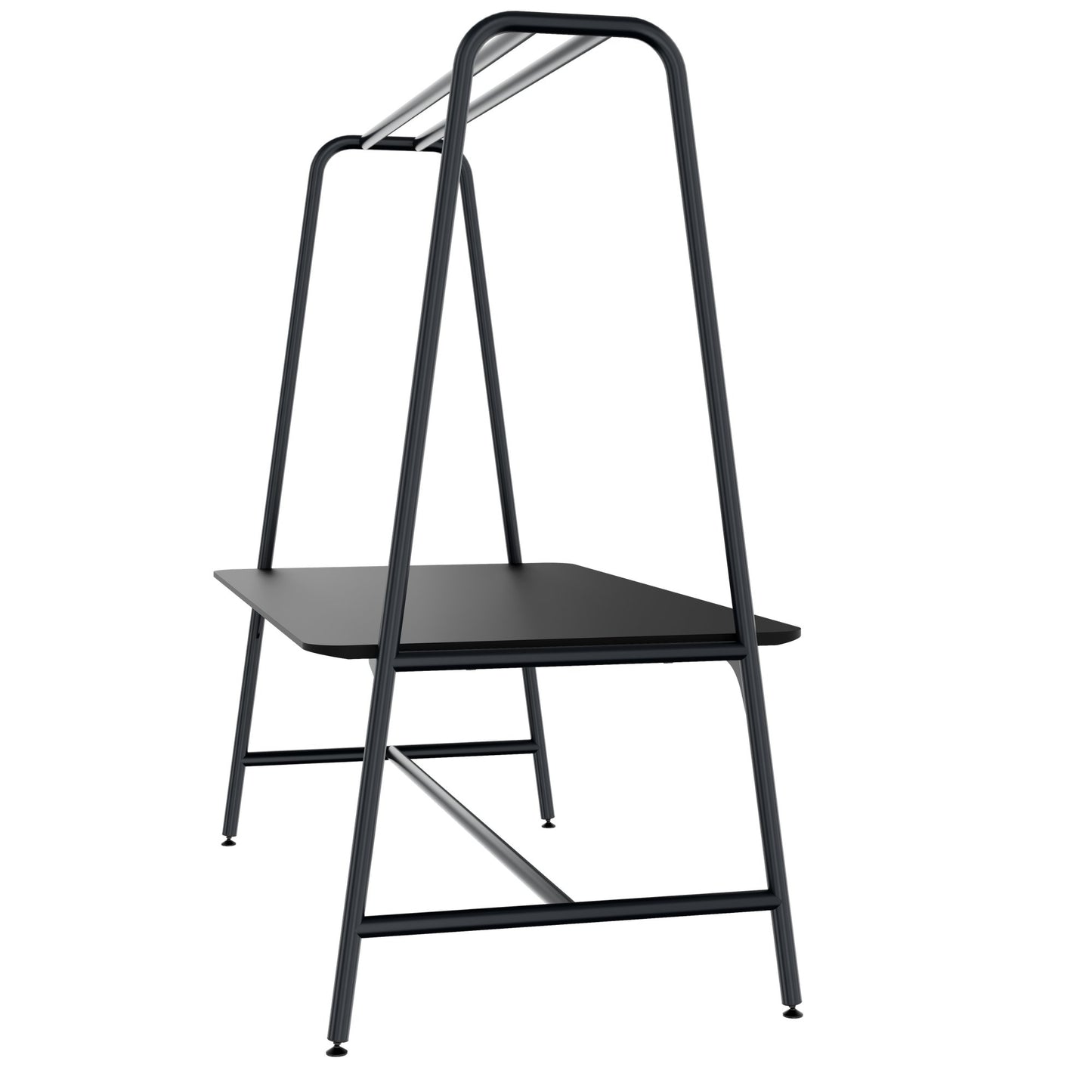 ROUND Multipurpose Tisch | 1600 - 1800 x 740 - 1050 mm, Fenix Schwarz