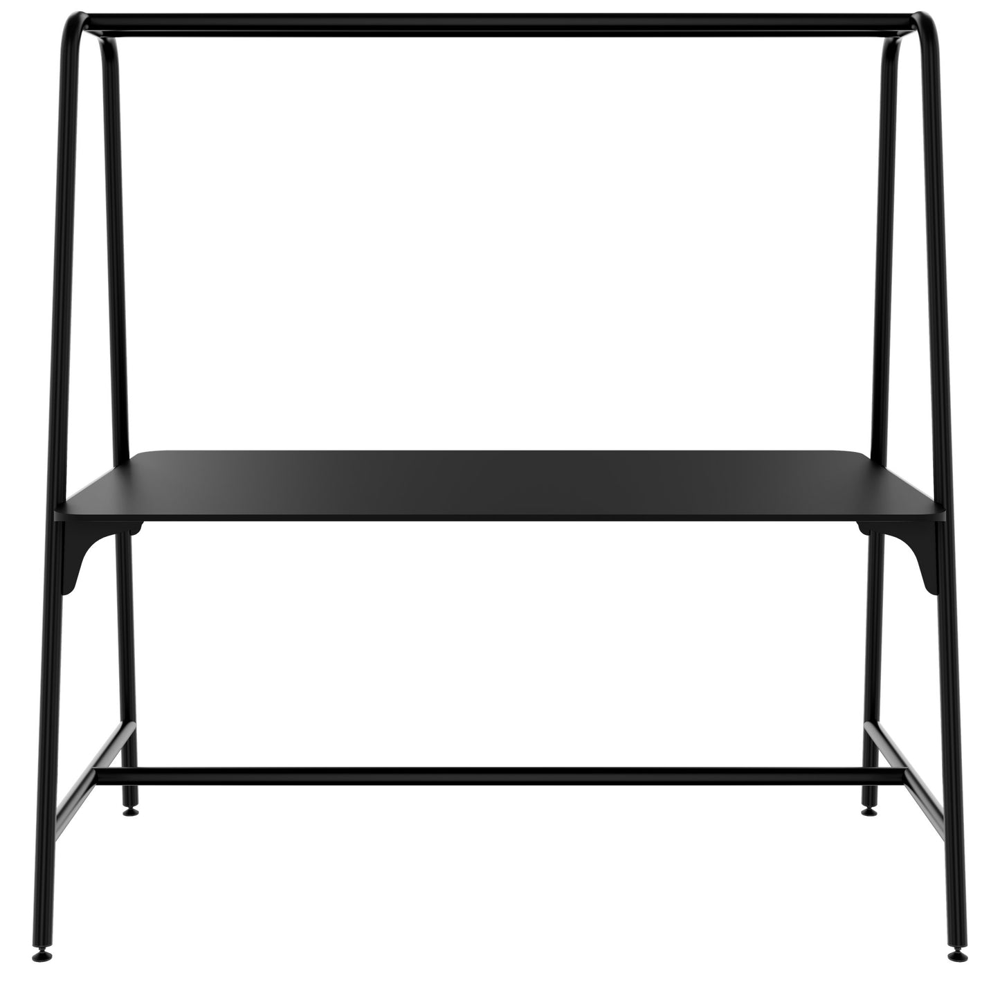 ROUND Multipurpose Tisch | 1600 - 1800 x 740 - 1050 mm, Fenix Schwarz