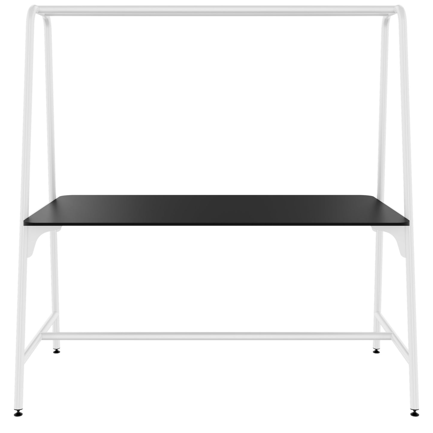 ROUND Multipurpose Tisch | 1600 - 1800 x 740 - 1050 mm, Fenix Schwarz
