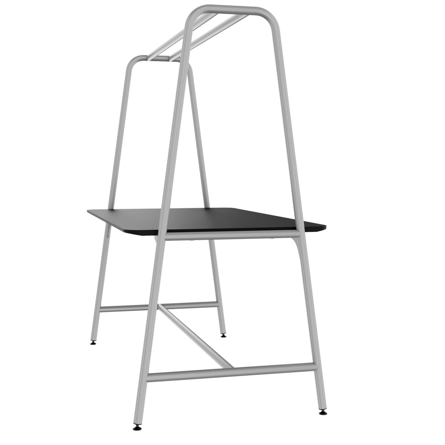 ROUND Multipurpose Tisch | 1600 - 1800 x 740 - 1050 mm, Fenix Schwarz