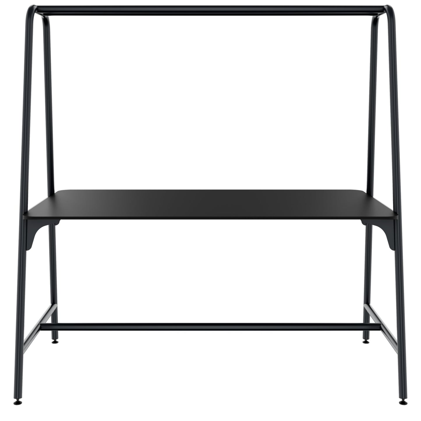 ROUND Multipurpose Tisch | 1600 - 1800 x 740 - 1050 mm, Fenix Schwarz