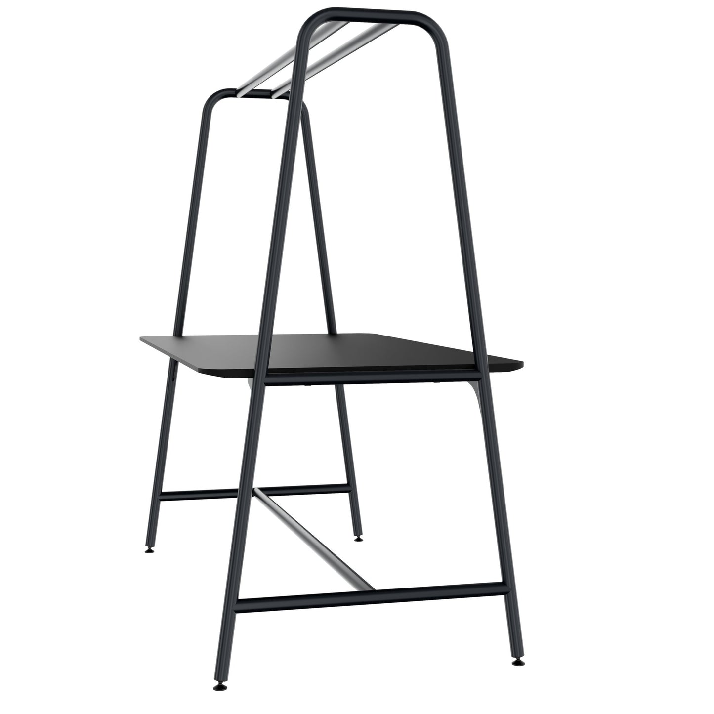 ROUND Multipurpose Tisch | 1600 - 1800 x 740 - 1050 mm, Fenix Schwarz