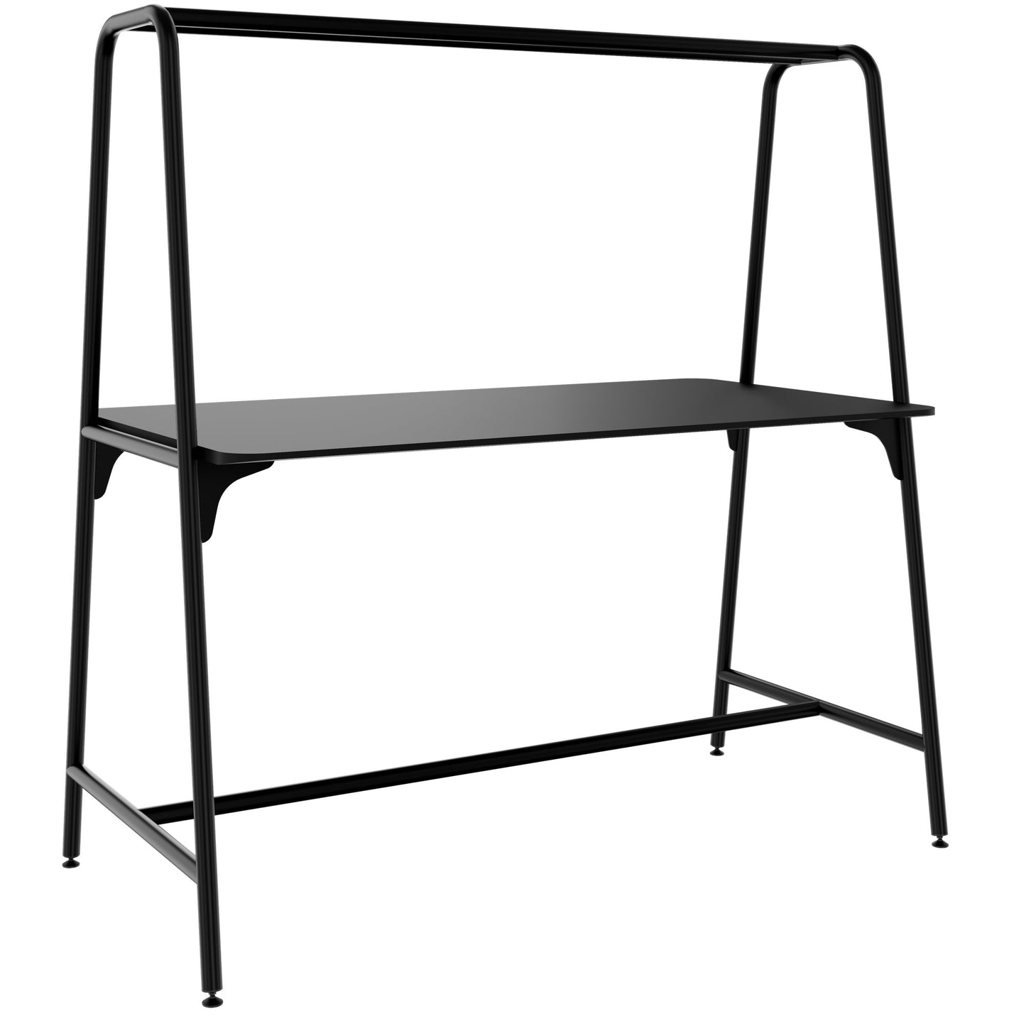 ROUND Multipurpose Tisch | 1600 - 1800 x 740 - 1050 mm, Fenix Schwarz