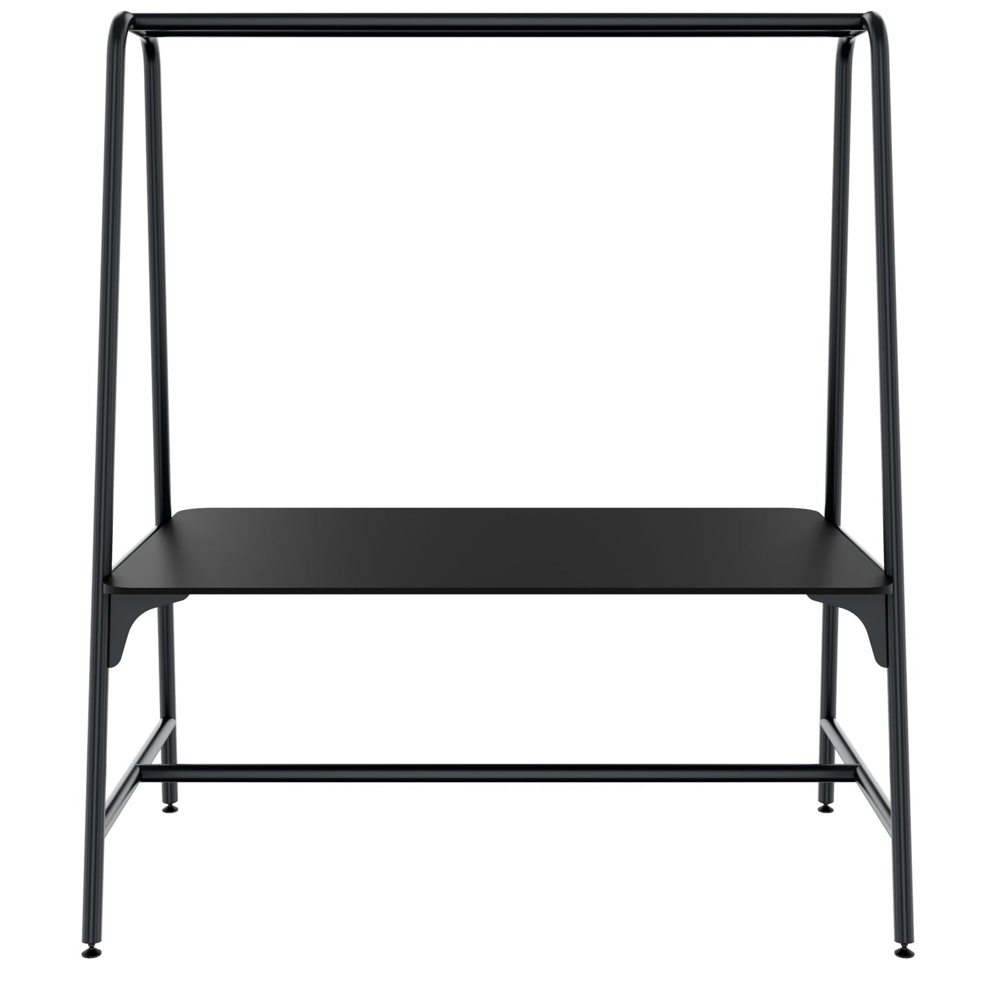 ROUND Multipurpose Tisch | 1600 - 1800 x 740 - 1050 mm, Fenix Schwarz