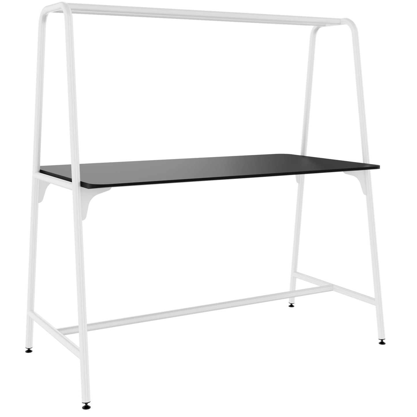 ROUND Multipurpose Tisch | 1600 - 1800 x 740 - 1050 mm, Fenix Schwarz