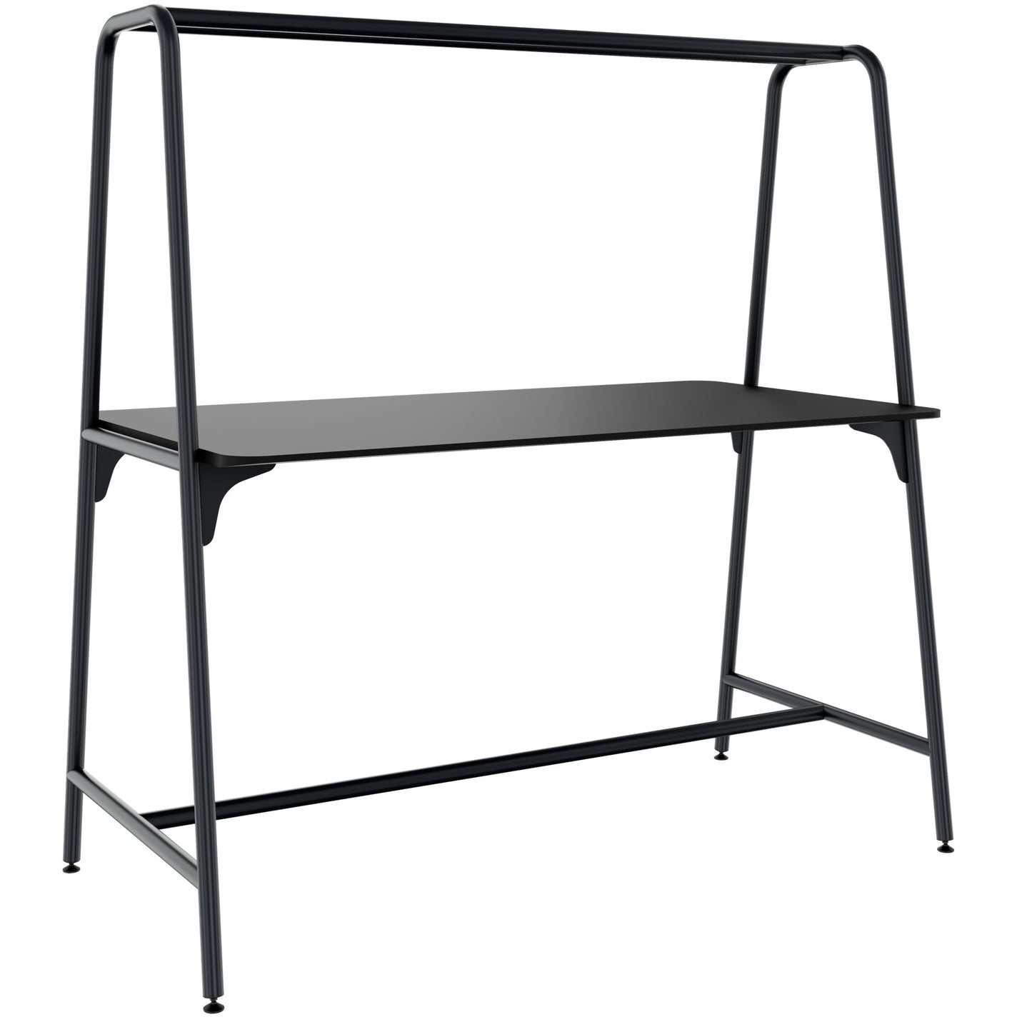 ROUND Multipurpose Tisch | 1600 - 1800 x 740 - 1050 mm, Fenix Schwarz