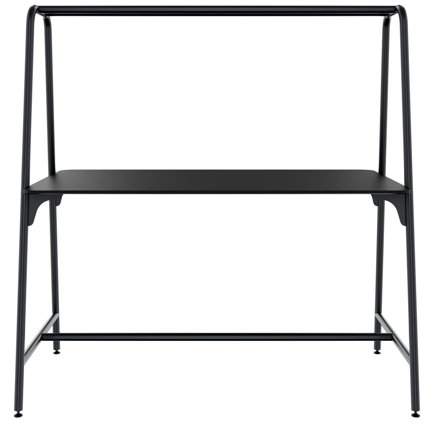 ROUND Multipurpose Tisch | 1600 - 1800 x 740 - 1050 mm, Fenix Schwarz
