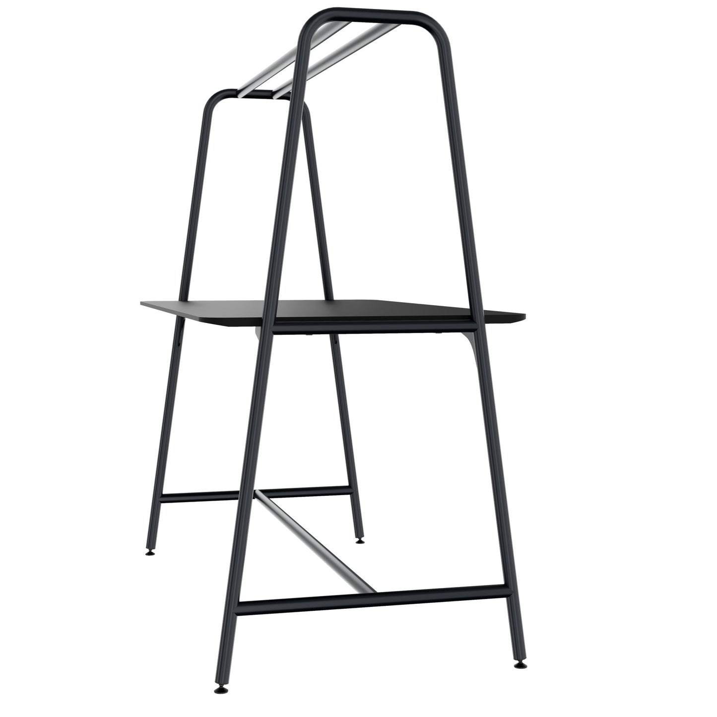 ROUND Multipurpose Tisch | 1600 - 1800 x 740 - 1050 mm, Fenix Schwarz