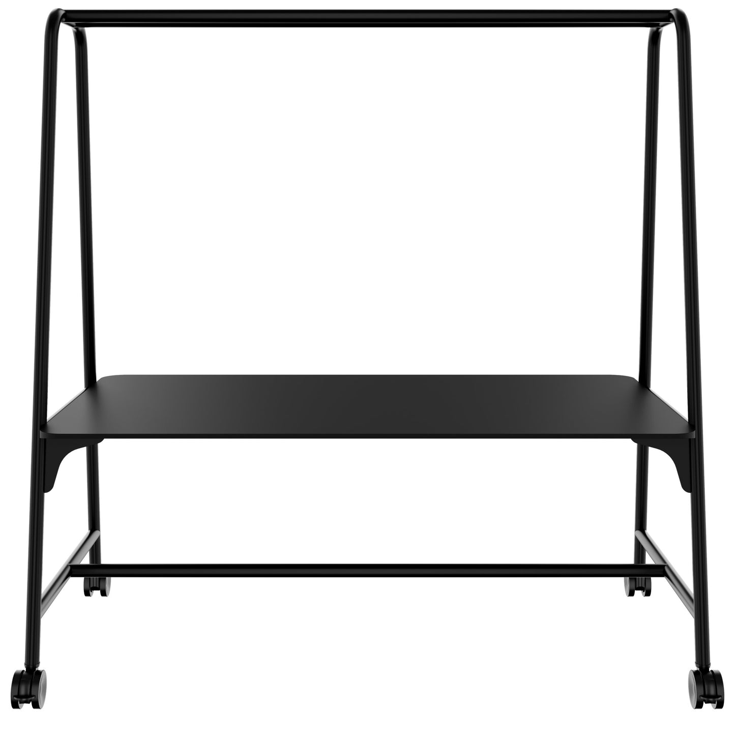 ROUND Multipurpose Tisch | 1600 - 1800 x 740 - 1050 mm, Fenix Schwarz