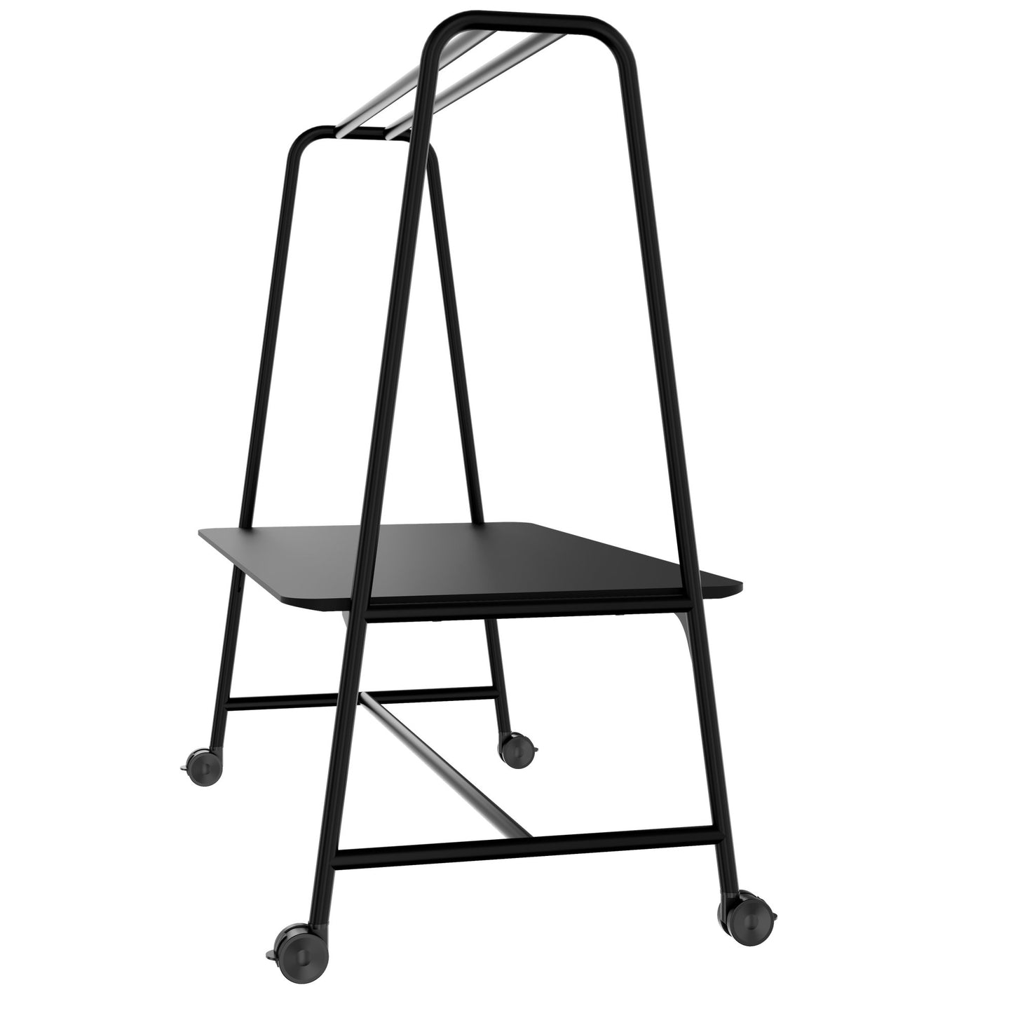 ROUND Multipurpose Tisch | 1600 - 1800 x 740 - 1050 mm, Fenix Schwarz
