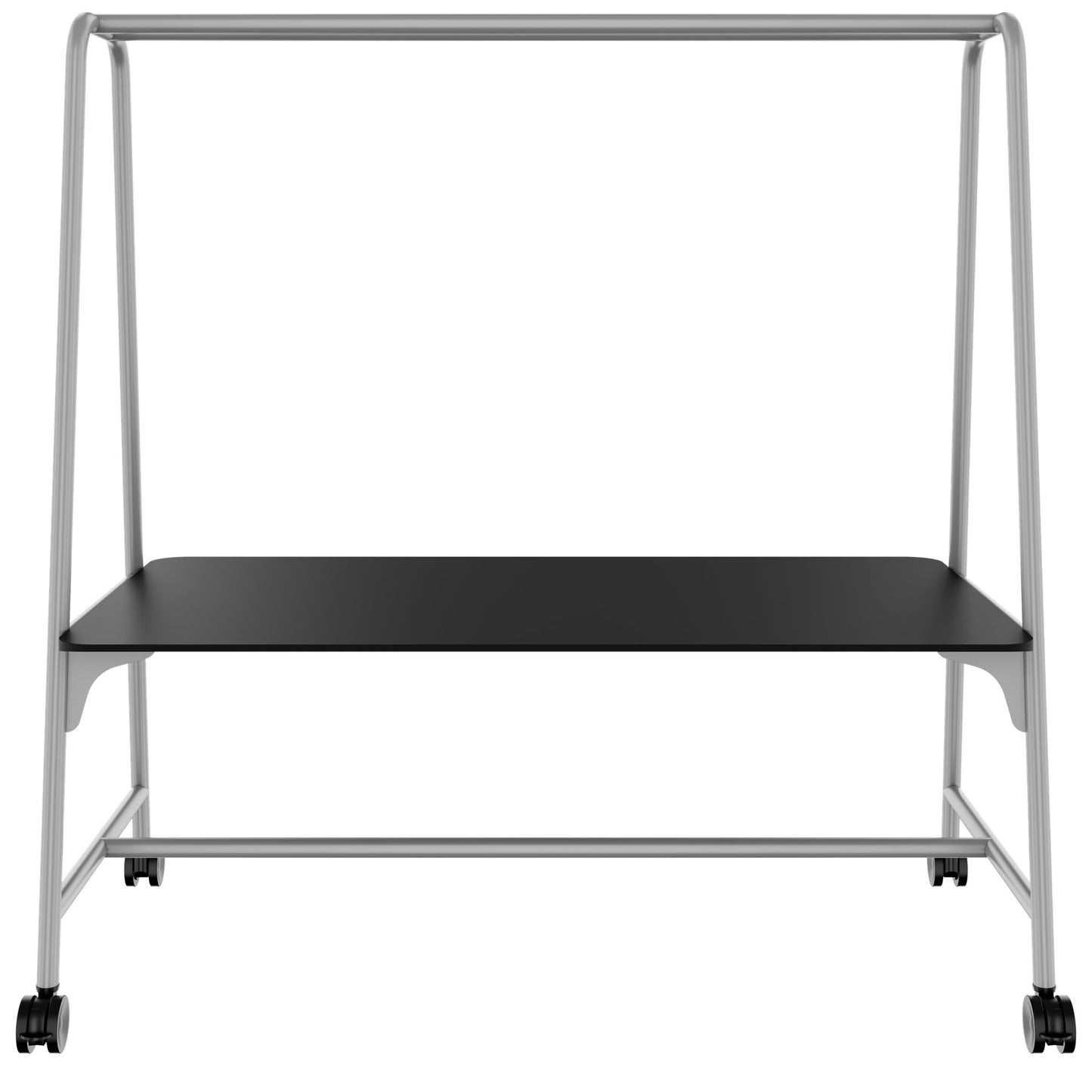 ROUND Multipurpose Tisch | 1600 - 1800 x 740 - 1050 mm, Fenix Schwarz