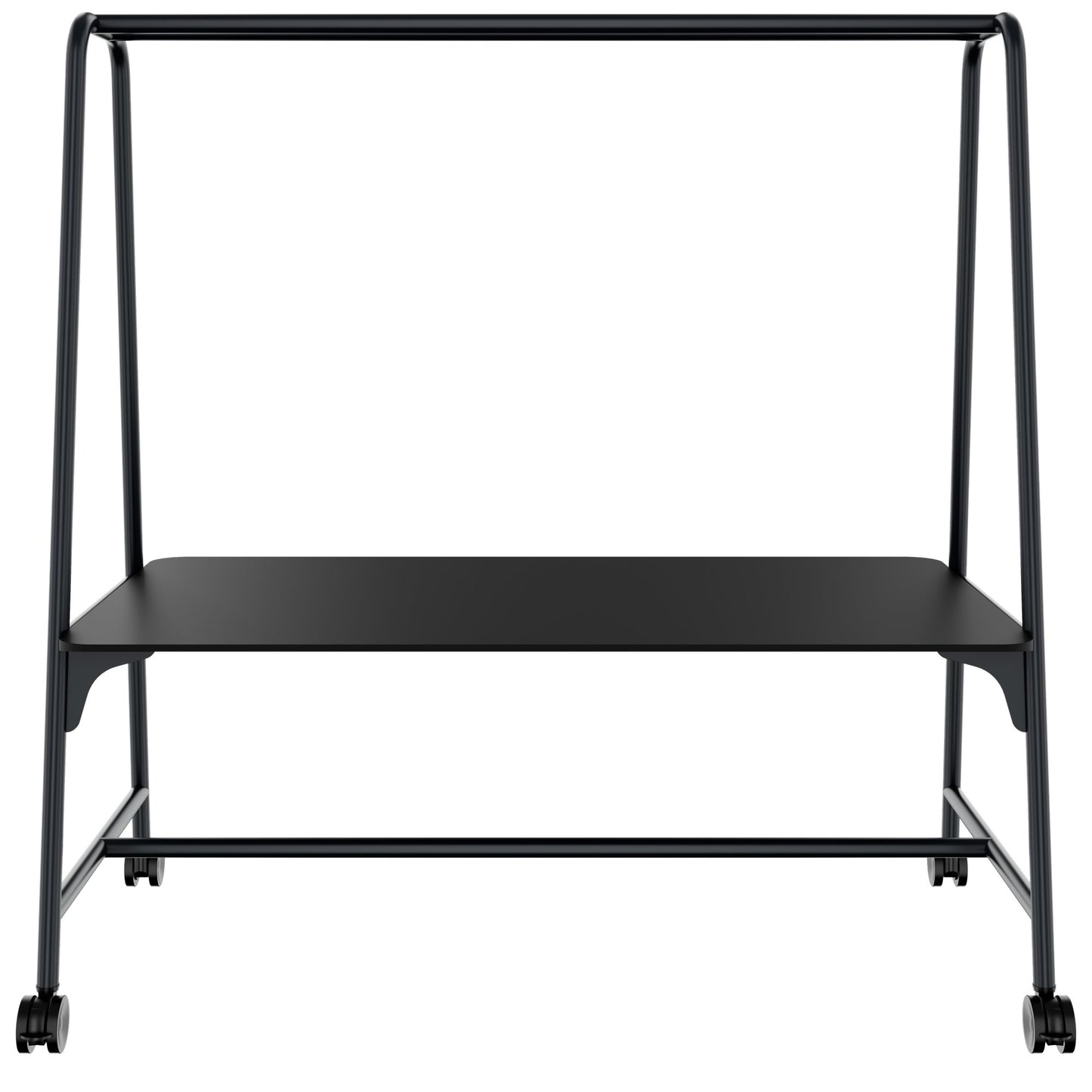 ROUND Multipurpose Tisch | 1600 - 1800 x 740 - 1050 mm, Fenix Schwarz