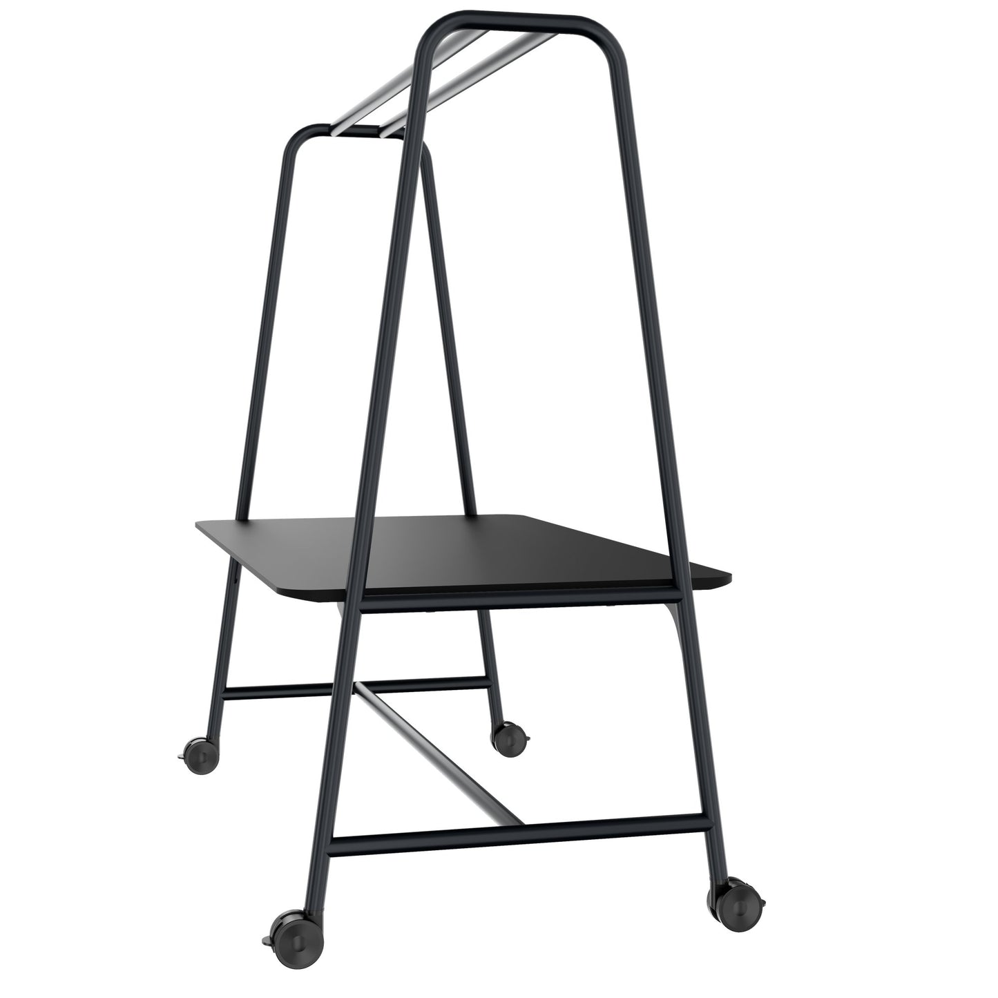ROUND Multipurpose Tisch | 1600 - 1800 x 740 - 1050 mm, Fenix Schwarz