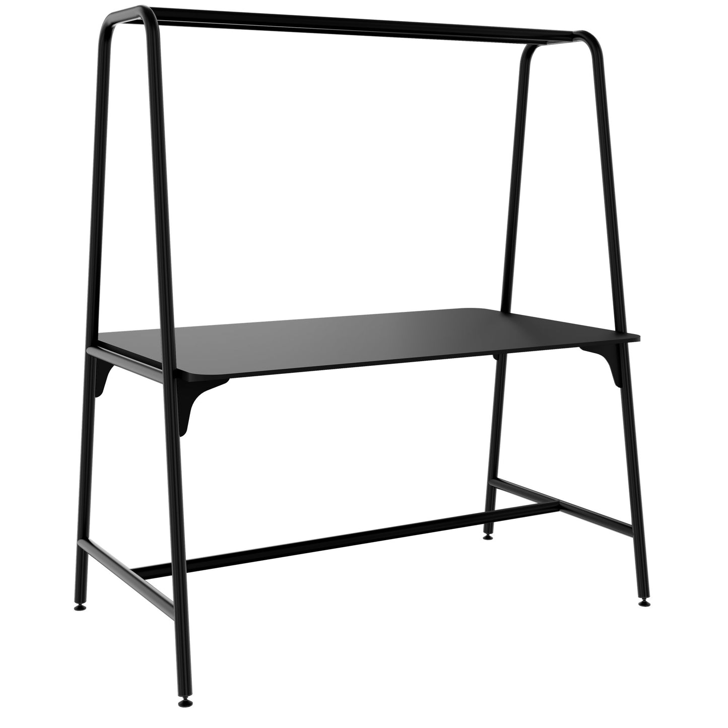 ROUND Multipurpose Tisch | 1600 - 1800 x 740 - 1050 mm, Fenix Schwarz