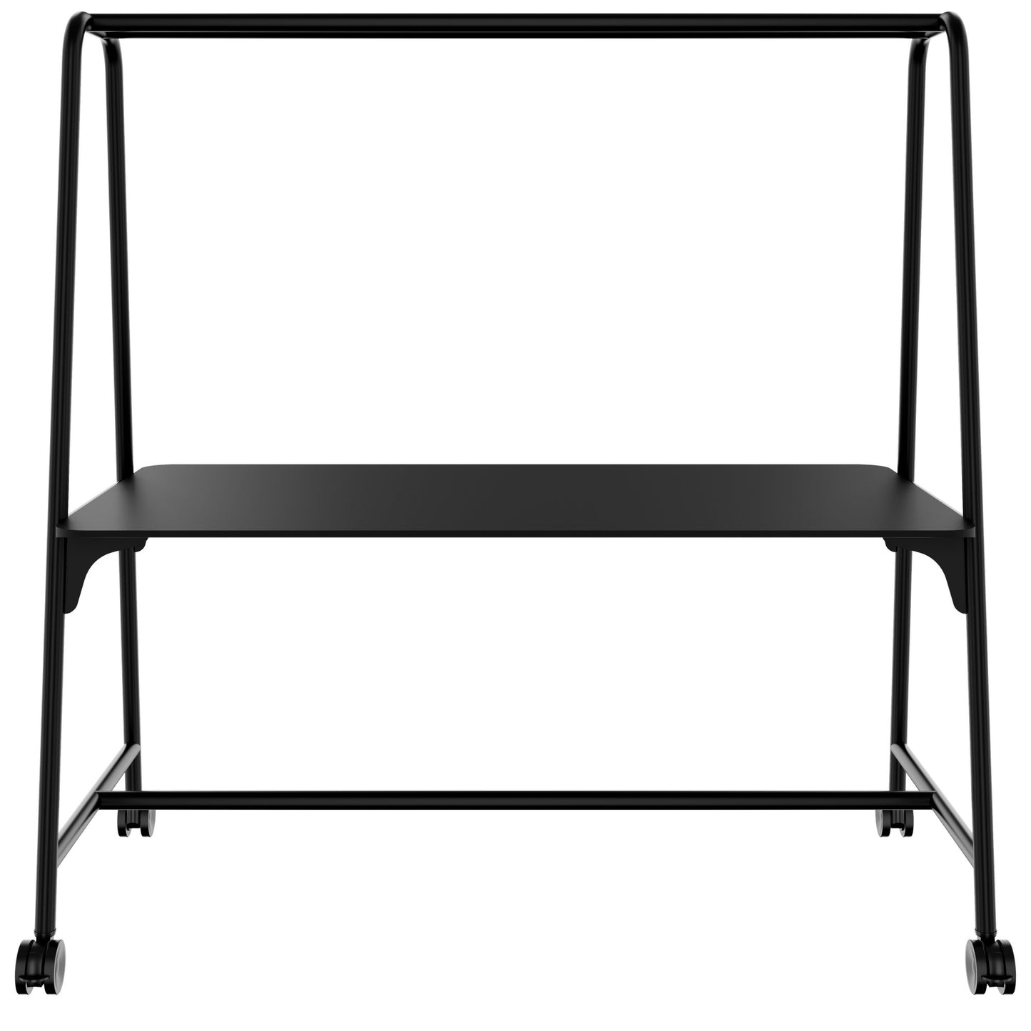 ROUND Multipurpose Tisch | 1600 - 1800 x 740 - 1050 mm, Fenix Schwarz