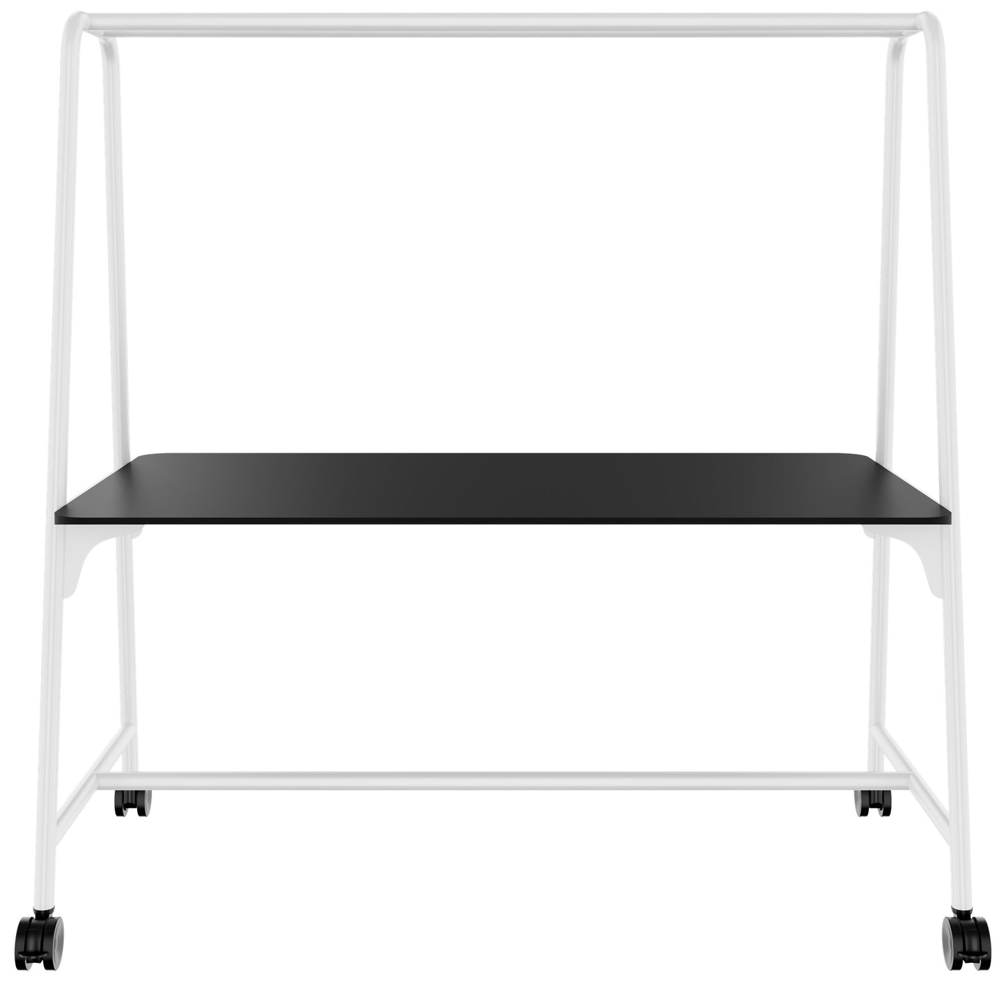 ROUND Multipurpose Tisch | 1600 - 1800 x 740 - 1050 mm, Fenix Schwarz