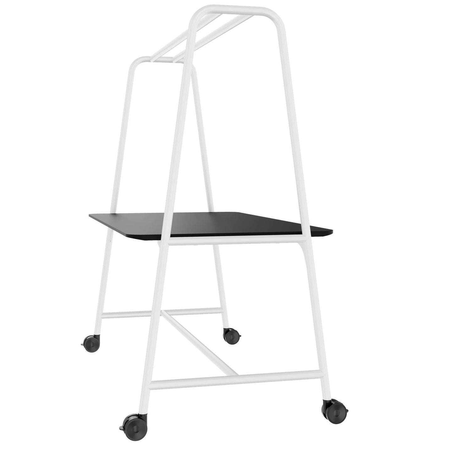 ROUND Multipurpose Tisch | 1600 - 1800 x 740 - 1050 mm, Fenix Schwarz