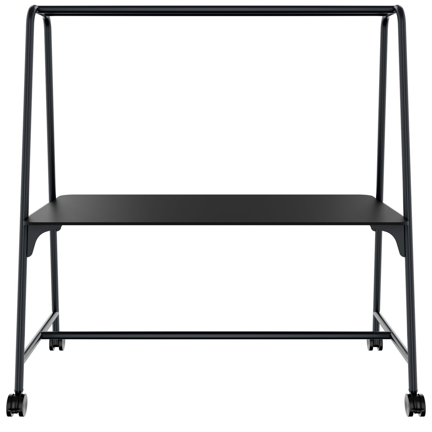 ROUND Multipurpose Tisch | 1600 - 1800 x 740 - 1050 mm, Fenix Schwarz
