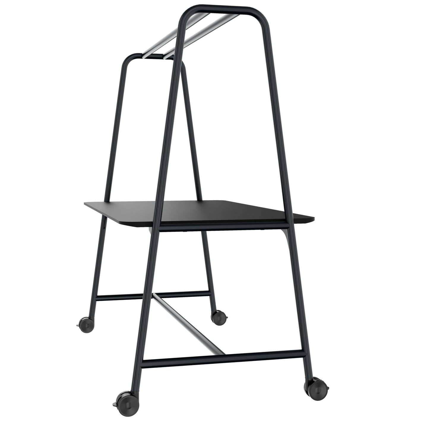 ROUND Multipurpose Tisch | 1600 - 1800 x 740 - 1050 mm, Fenix Schwarz