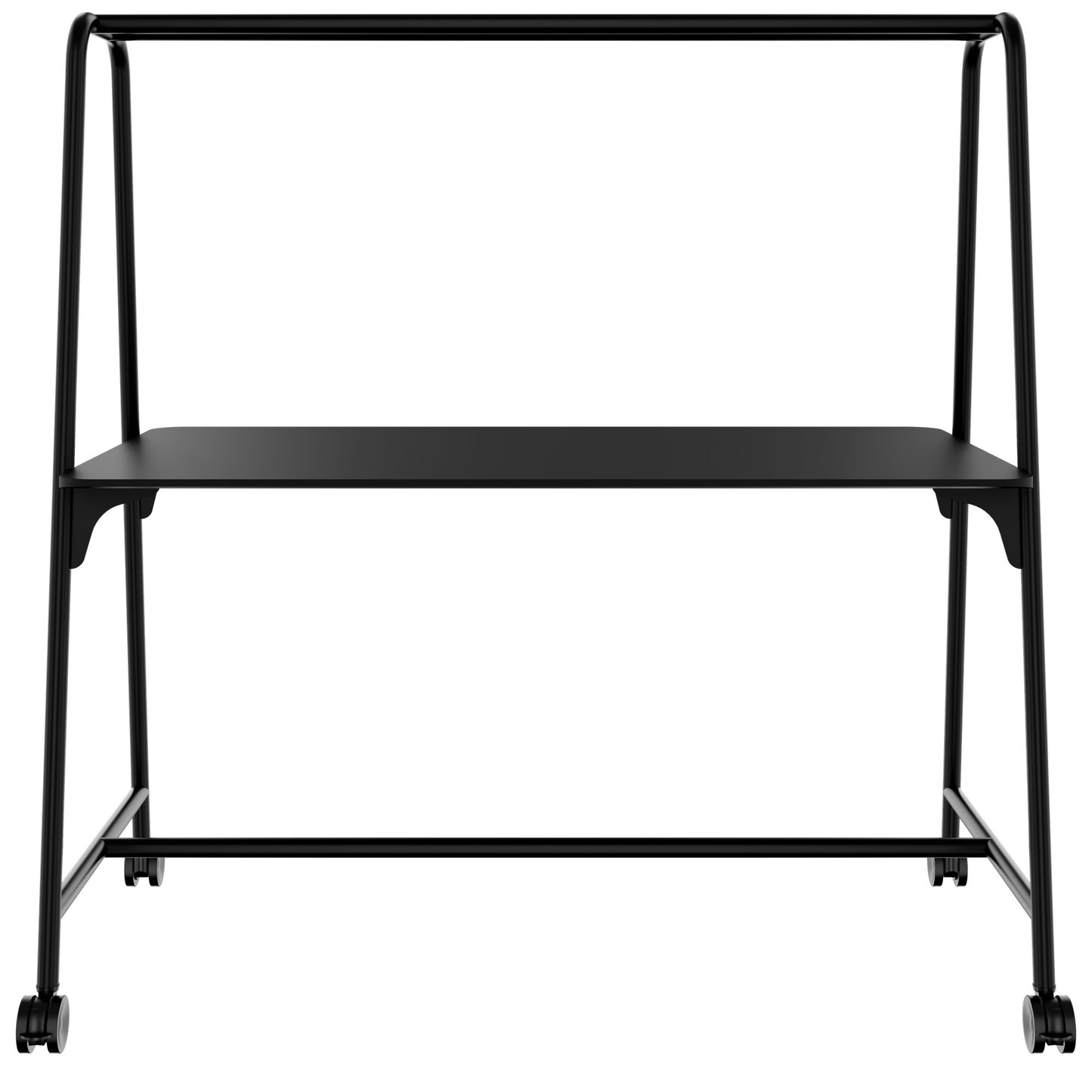 ROUND Multipurpose Tisch | 1600 - 1800 x 740 - 1050 mm, Fenix Schwarz