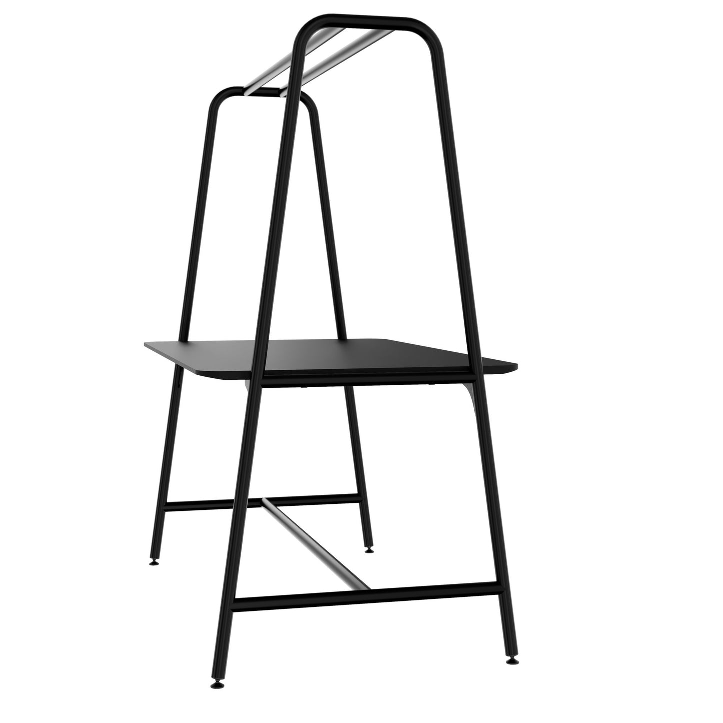 ROUND Multipurpose Tisch | 1600 - 1800 x 740 - 1050 mm, Fenix Schwarz