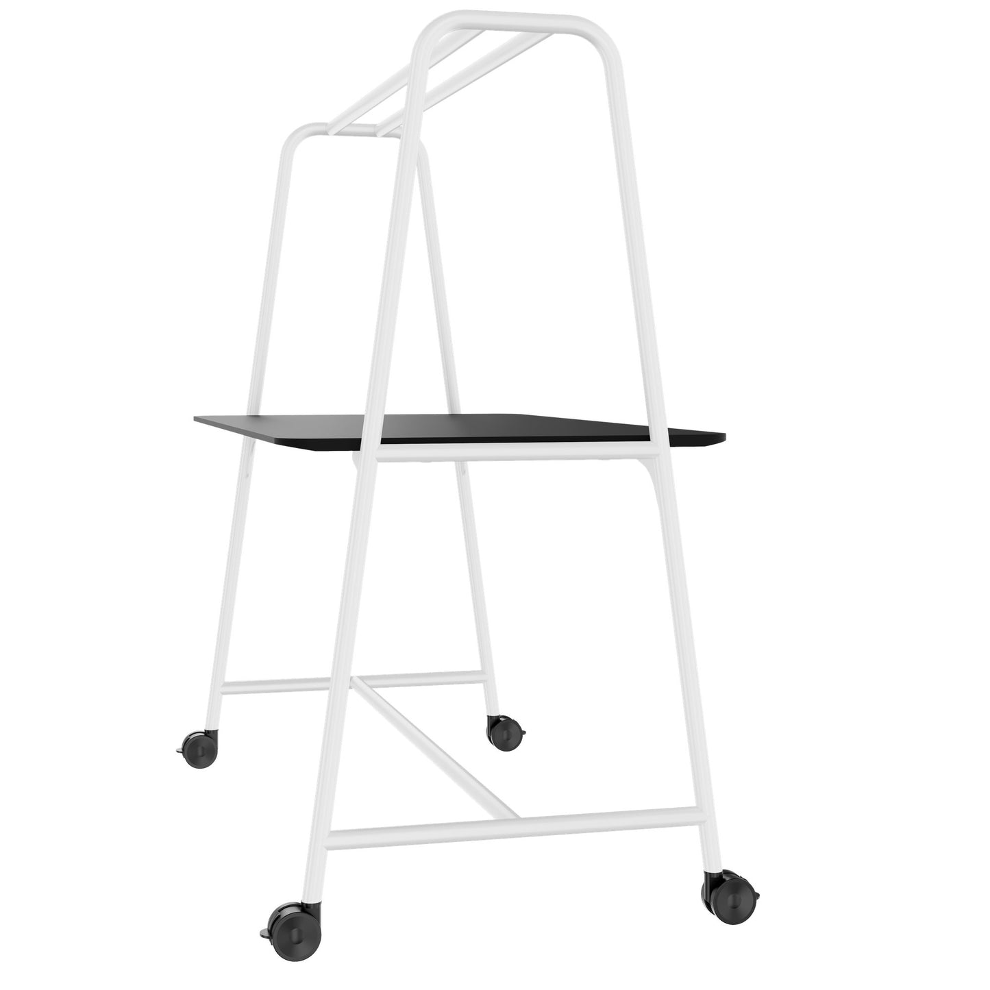 ROUND Multipurpose Tisch | 1600 - 1800 x 740 - 1050 mm, Fenix Schwarz