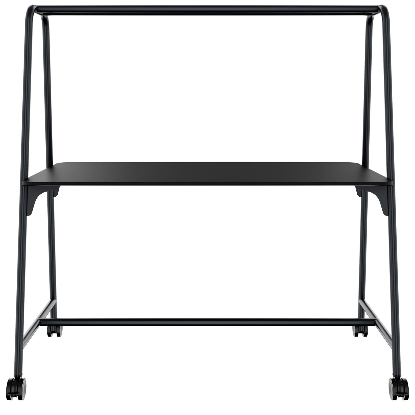ROUND Multipurpose Tisch | 1600 - 1800 x 740 - 1050 mm, Fenix Schwarz