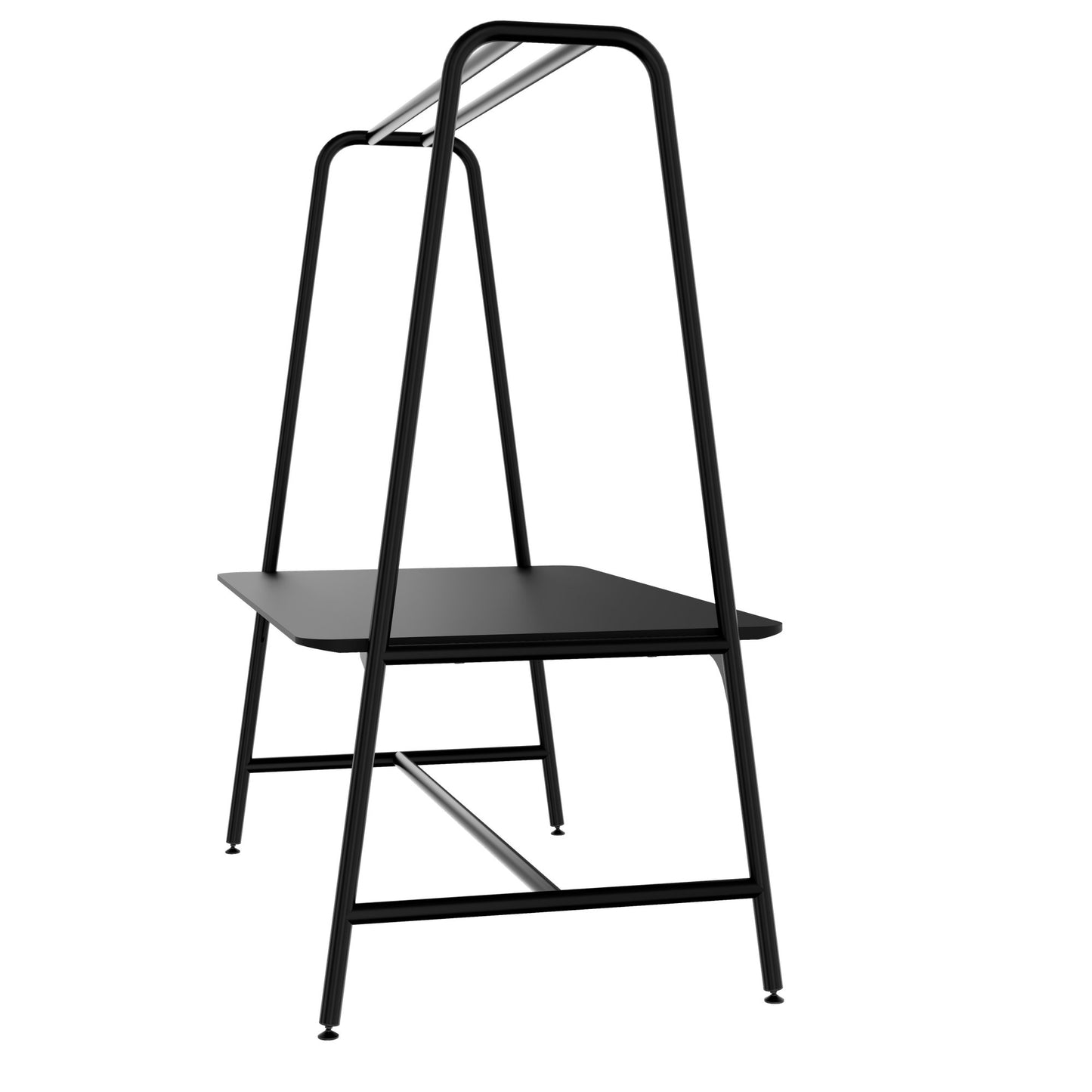 ROUND Multipurpose Tisch | 1600 - 1800 x 740 - 1050 mm, Fenix Schwarz