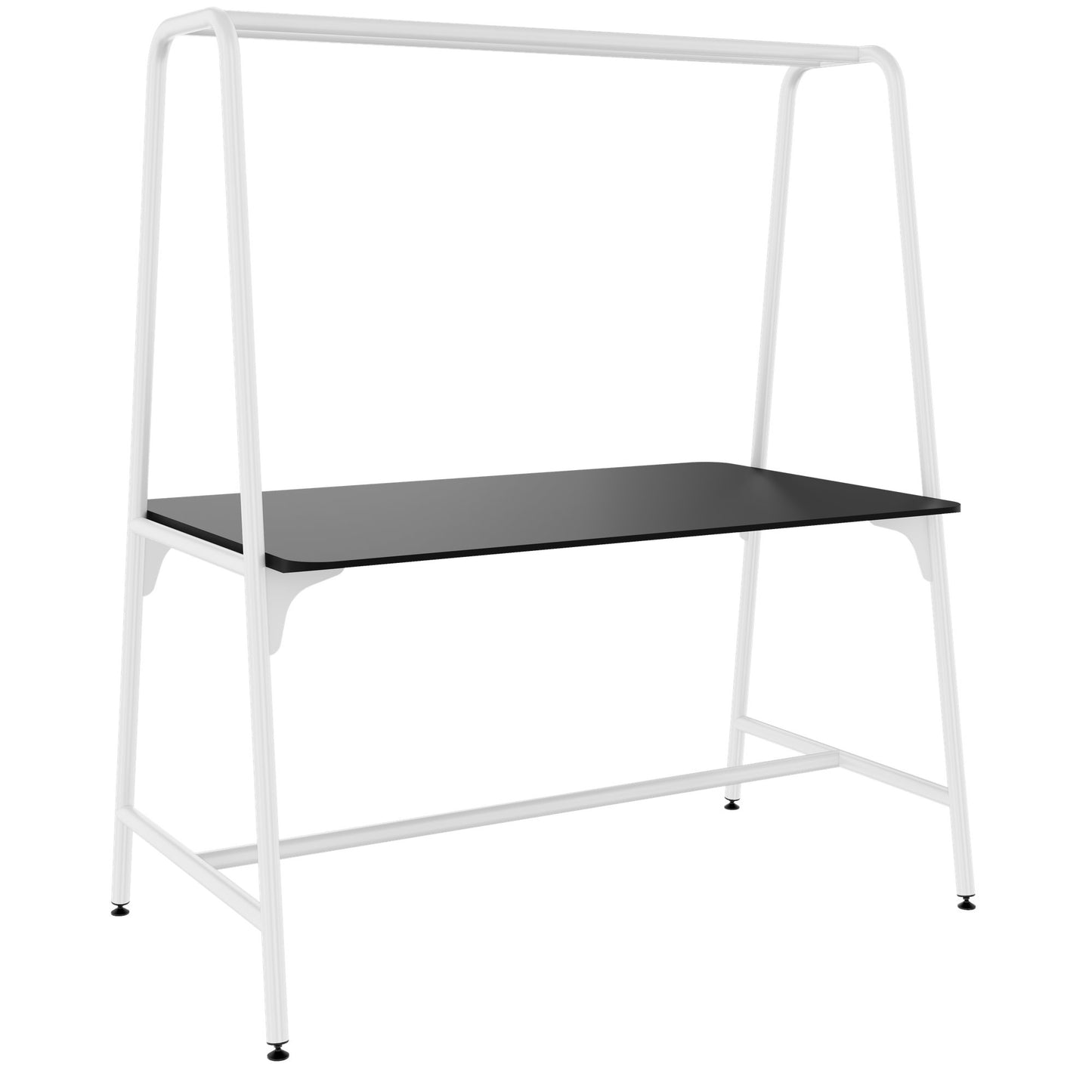 ROUND Multipurpose Tisch | 1600 - 1800 x 740 - 1050 mm, Fenix Schwarz