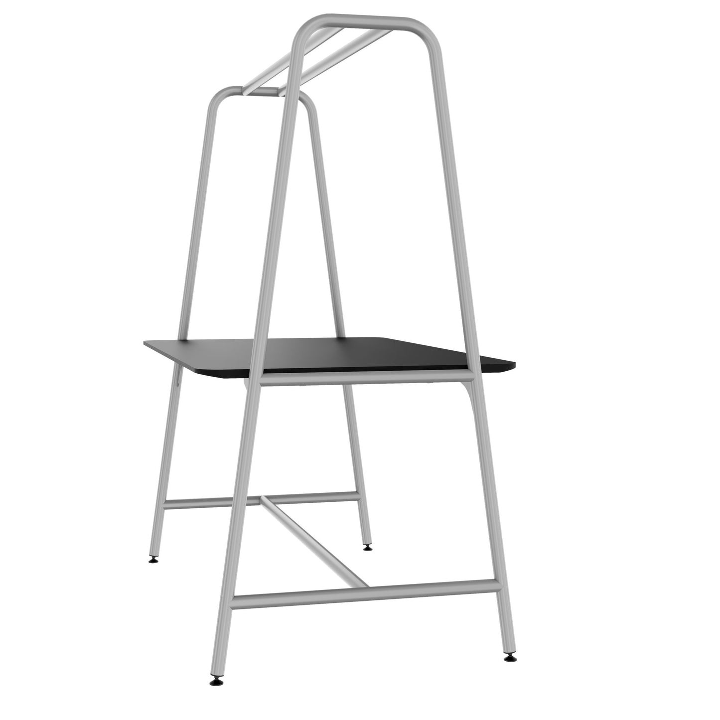 ROUND Multipurpose Tisch | 1600 - 1800 x 740 - 1050 mm, Fenix Schwarz