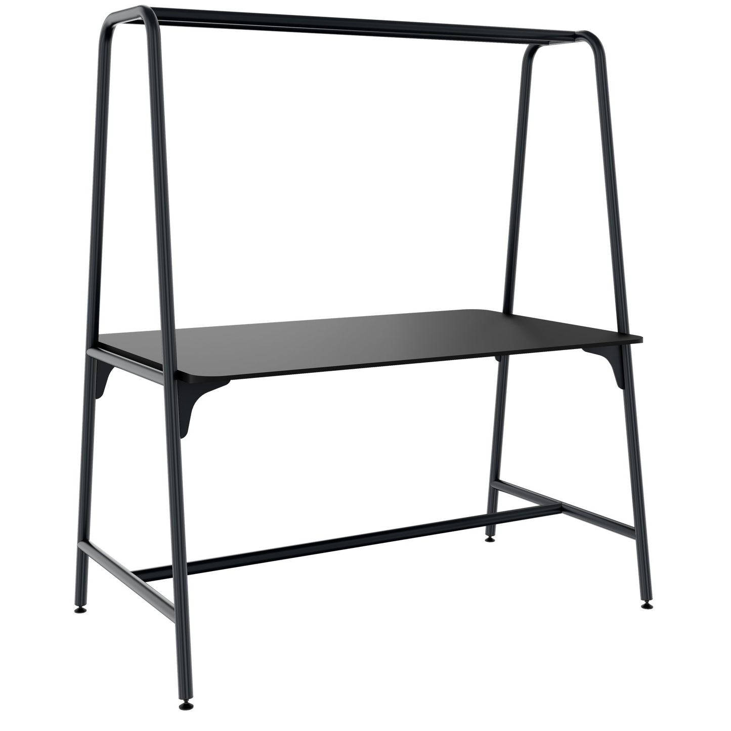 ROUND Multipurpose Tisch | 1600 - 1800 x 740 - 1050 mm, Fenix Schwarz