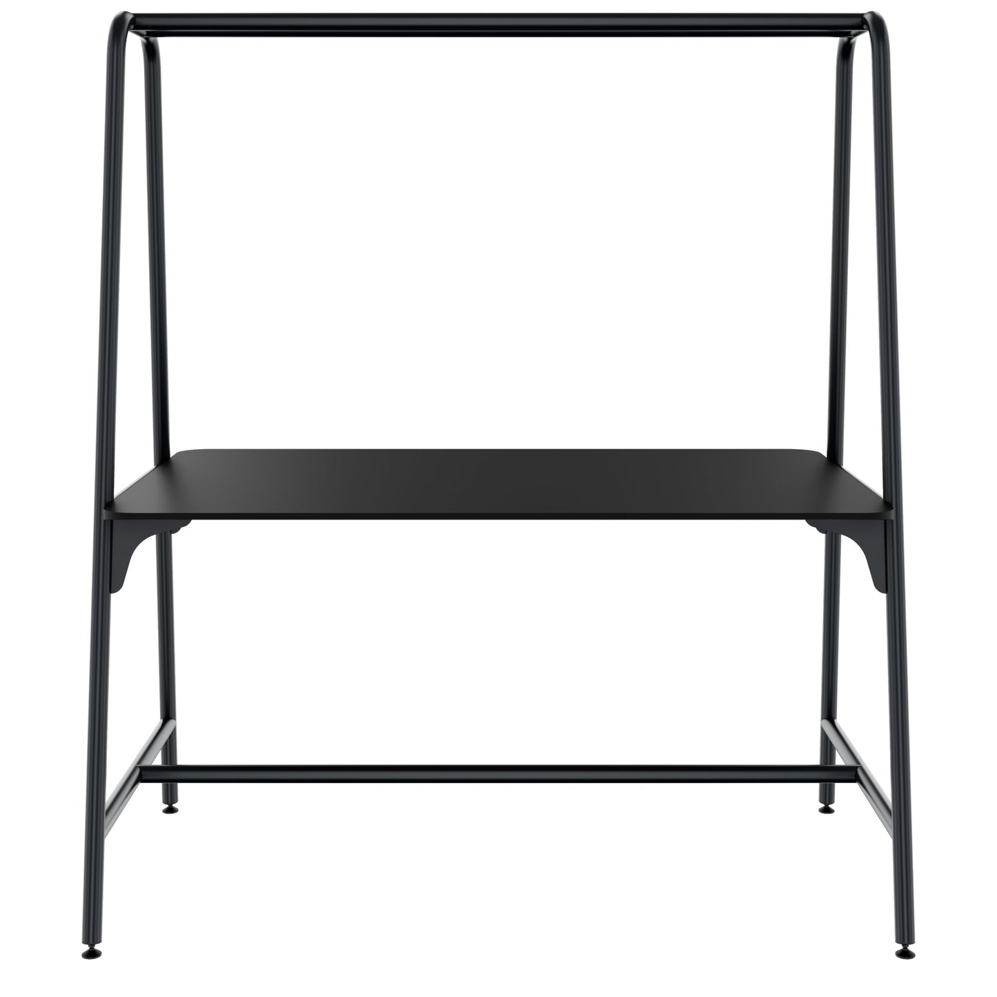 ROUND Multipurpose Tisch | 1600 - 1800 x 740 - 1050 mm, Fenix Schwarz