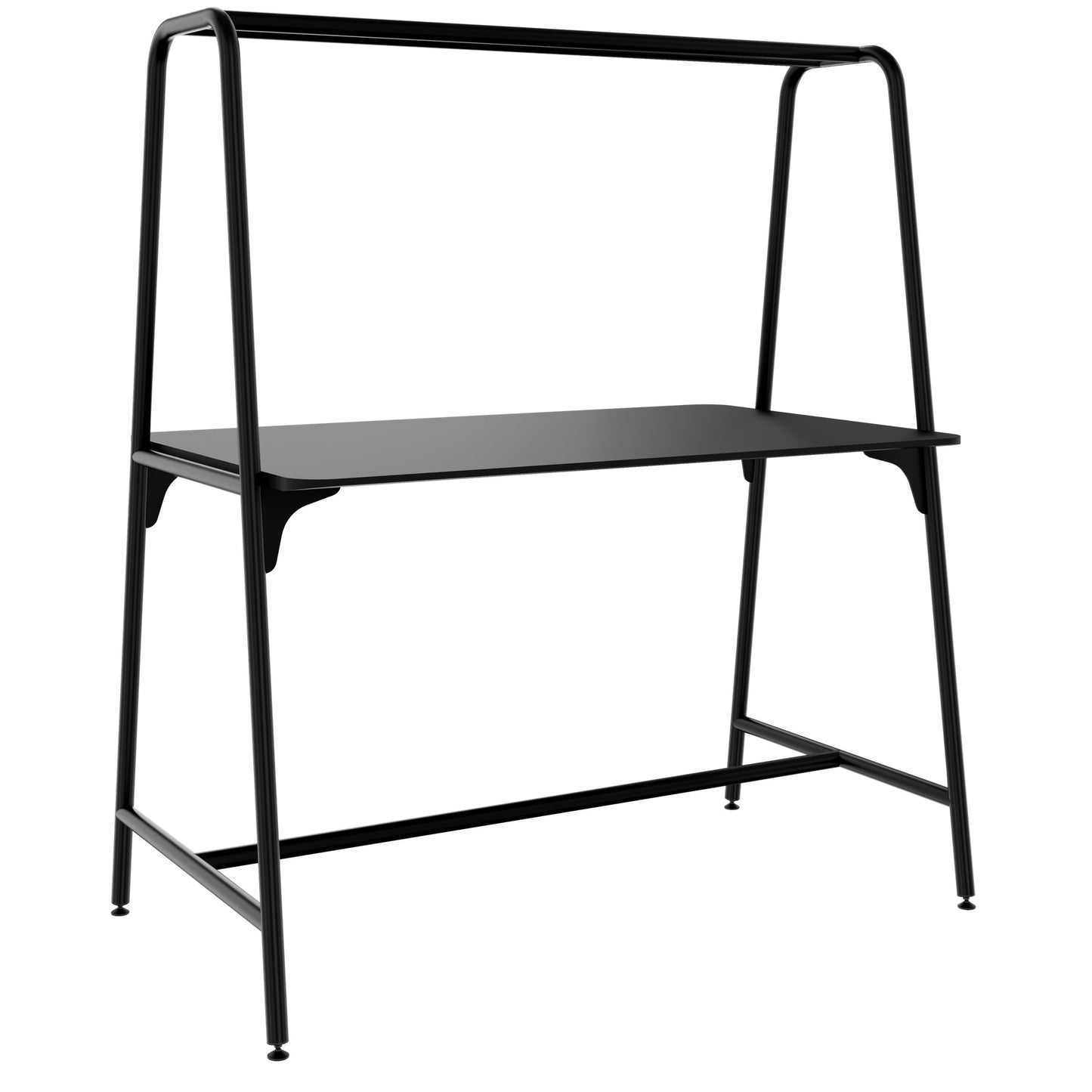 ROUND Multipurpose Tisch | 1600 - 1800 x 740 - 1050 mm, Fenix Schwarz