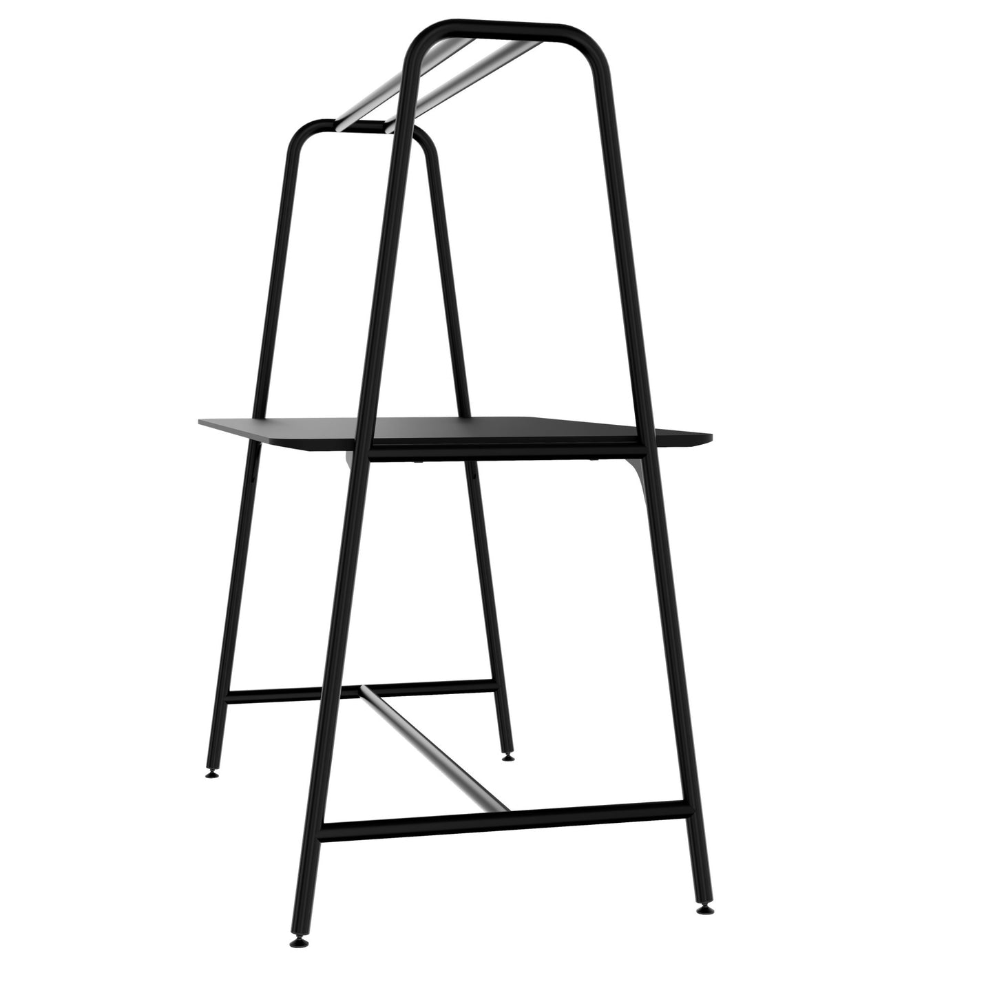 ROUND Multipurpose Tisch | 1600 - 1800 x 740 - 1050 mm, Fenix Schwarz