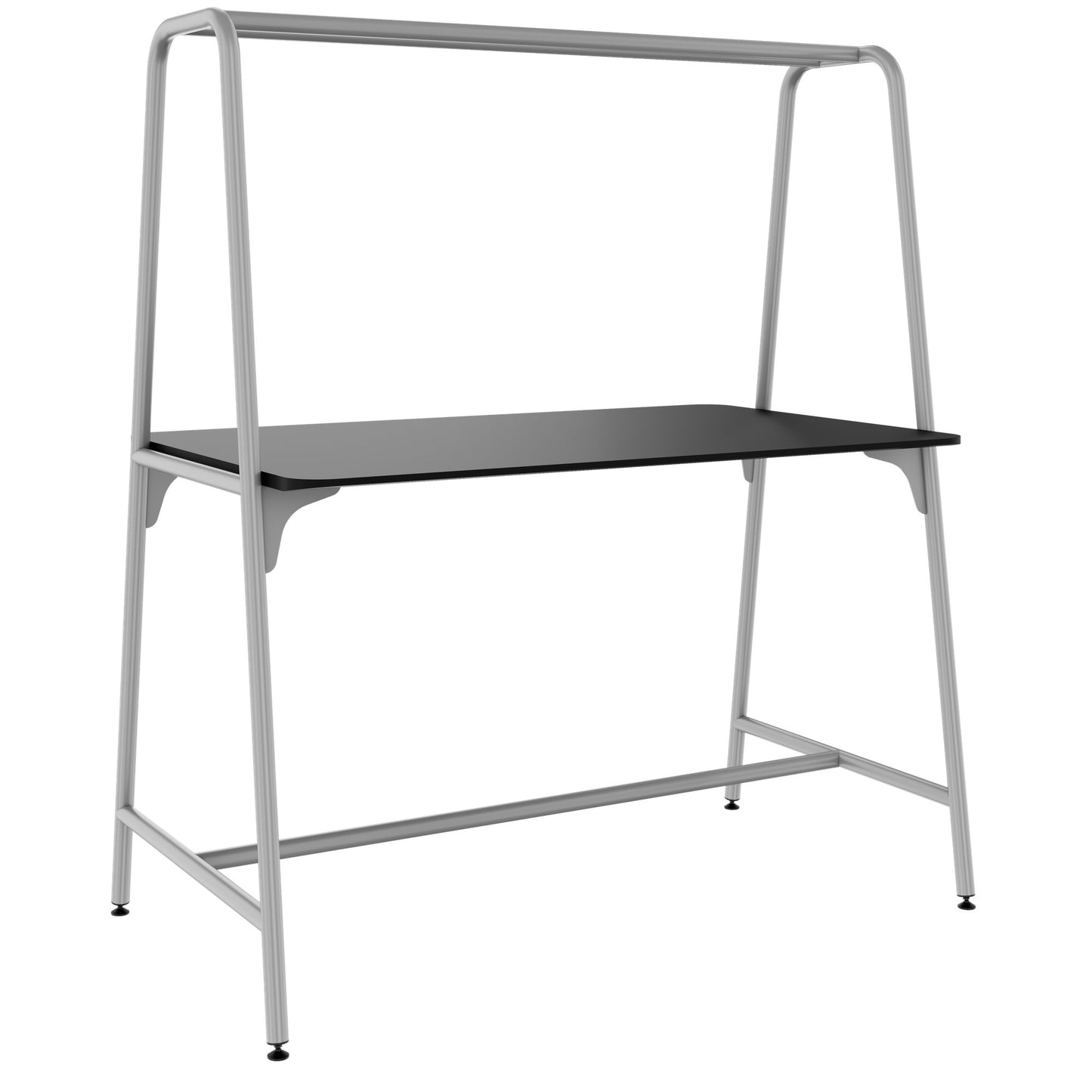 ROUND Multipurpose Tisch | 1600 - 1800 x 740 - 1050 mm, Fenix Schwarz