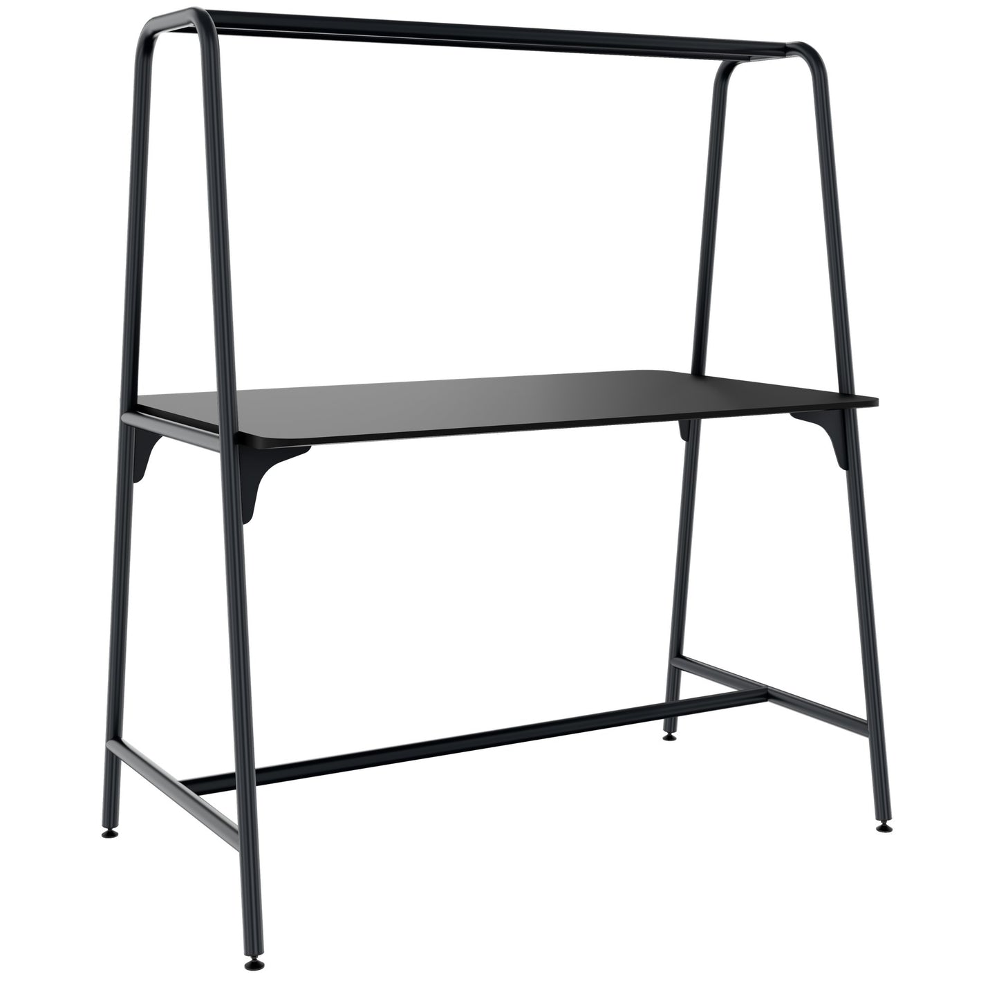 ROUND Multipurpose Tisch | 1600 - 1800 x 740 - 1050 mm, Fenix Schwarz