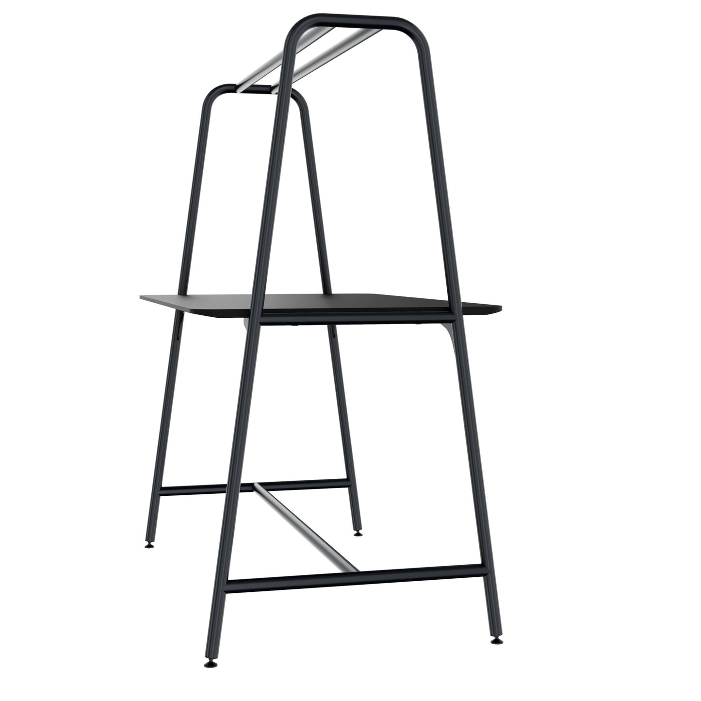 ROUND Multipurpose Tisch | 1600 - 1800 x 740 - 1050 mm, Fenix Schwarz