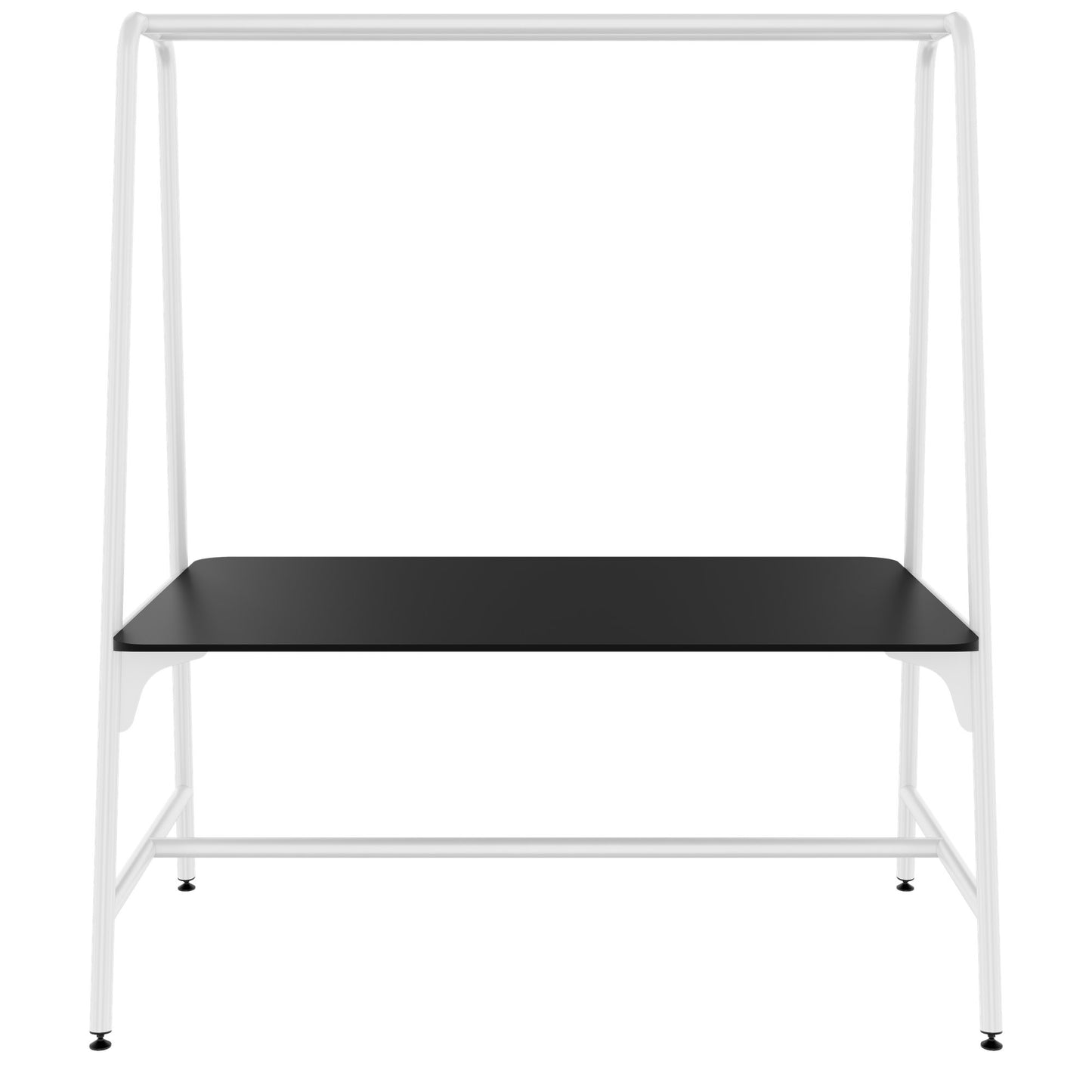 ROUND Multipurpose Tisch | 1600 - 1800 x 740 - 1050 mm, Fenix Schwarz