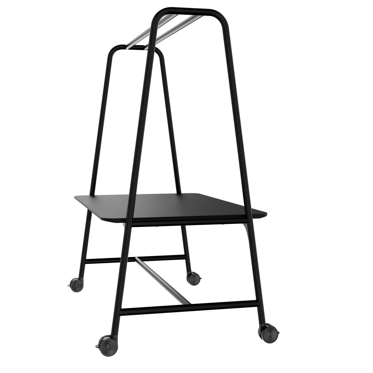 ROUND Multipurpose Tisch | 1600 - 1800 x 740 - 1050 mm, Fenix Schwarz