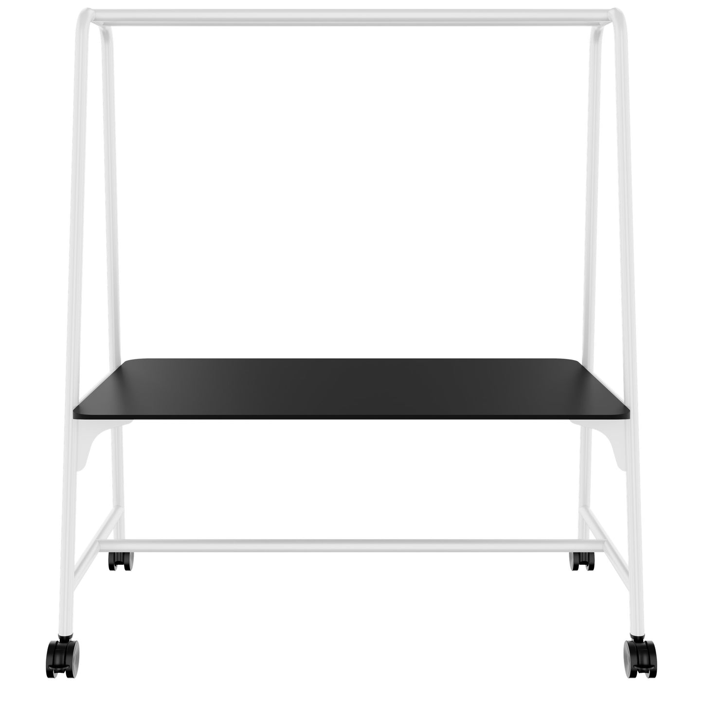 ROUND Multipurpose Tisch | 1600 - 1800 x 740 - 1050 mm, Fenix Schwarz