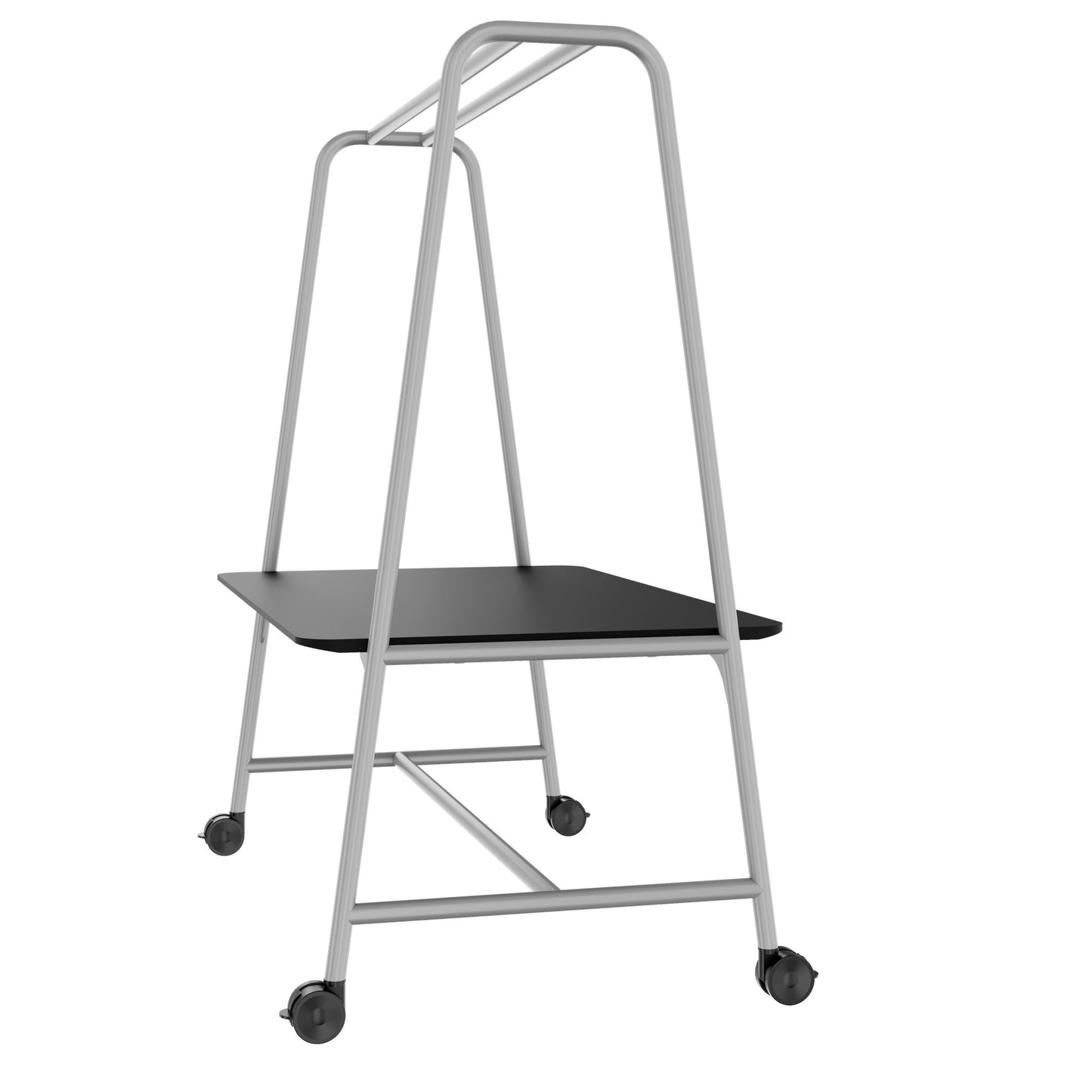 ROUND Multipurpose Tisch | 1600 - 1800 x 740 - 1050 mm, Fenix Schwarz