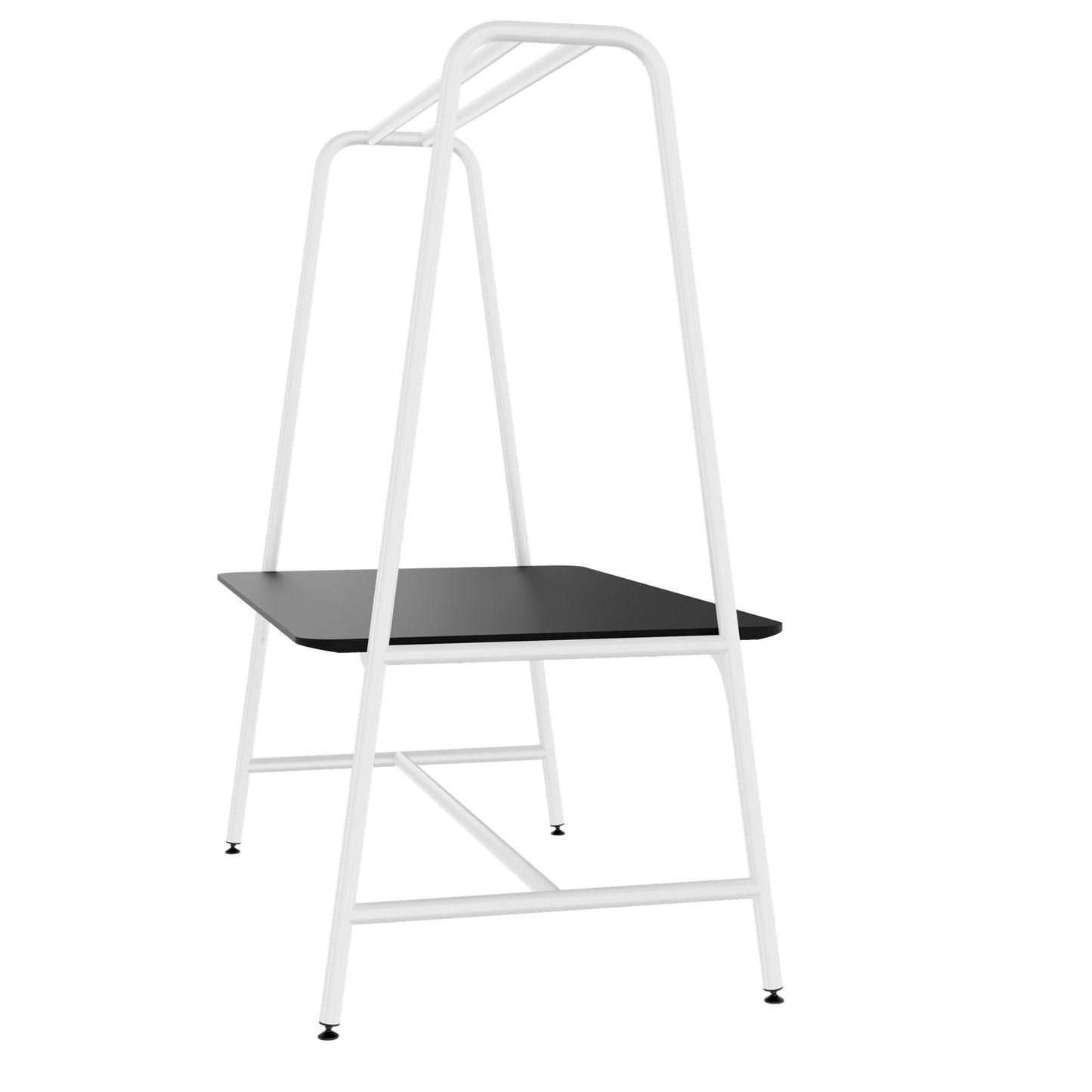 ROUND Multipurpose Tisch | 1600 - 1800 x 740 - 1050 mm, Fenix Schwarz