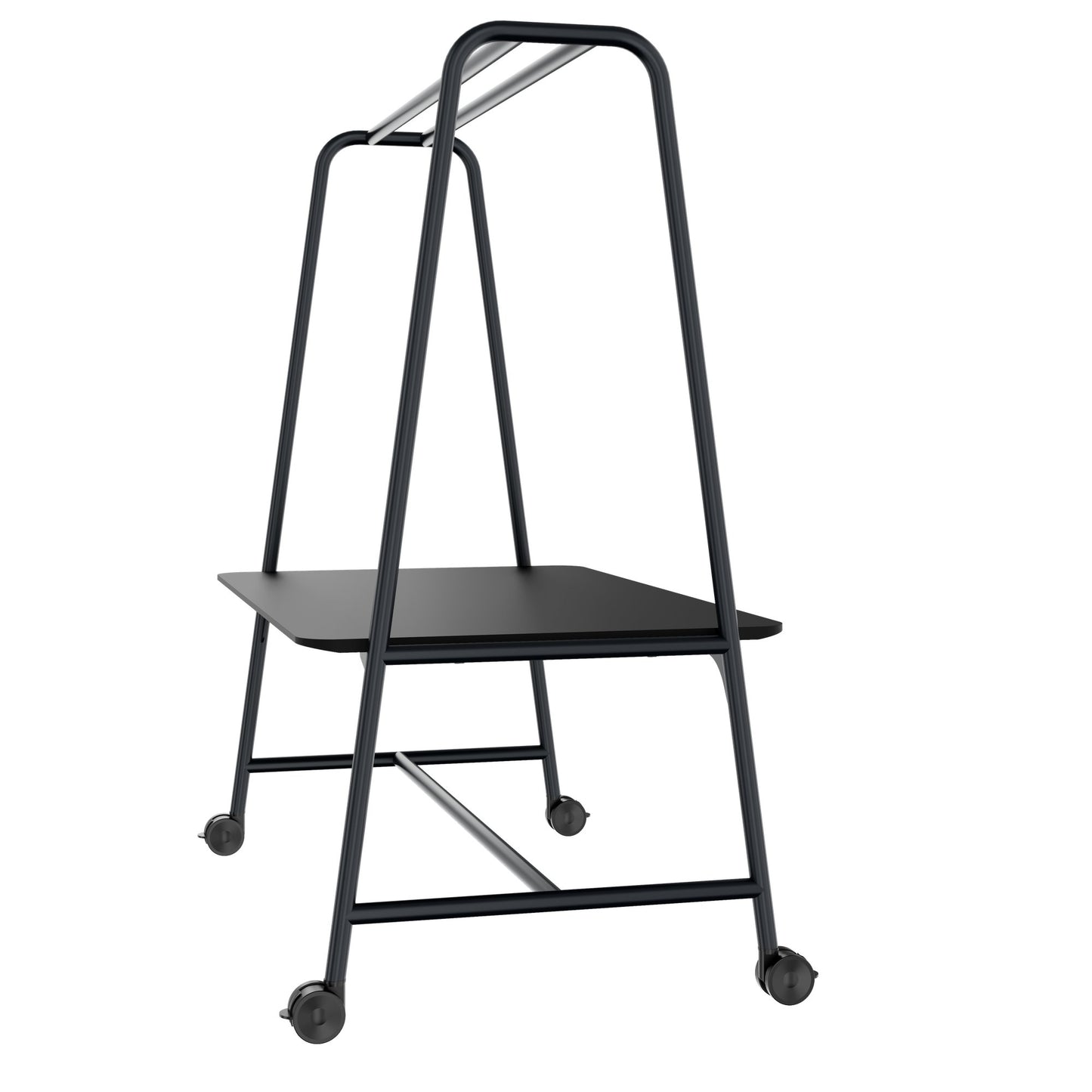 ROUND Multipurpose Tisch | 1600 - 1800 x 740 - 1050 mm, Fenix Schwarz