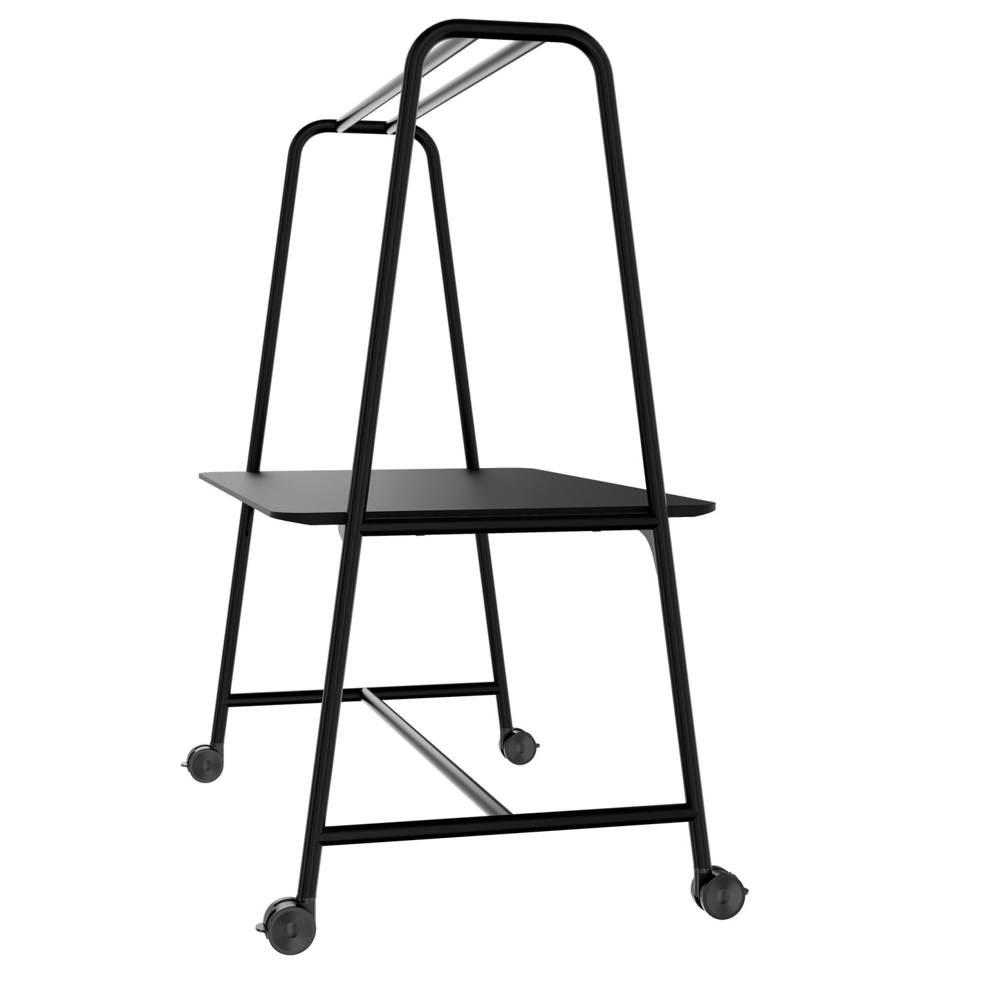 ROUND Multipurpose Tisch | 1600 - 1800 x 740 - 1050 mm, Fenix Schwarz