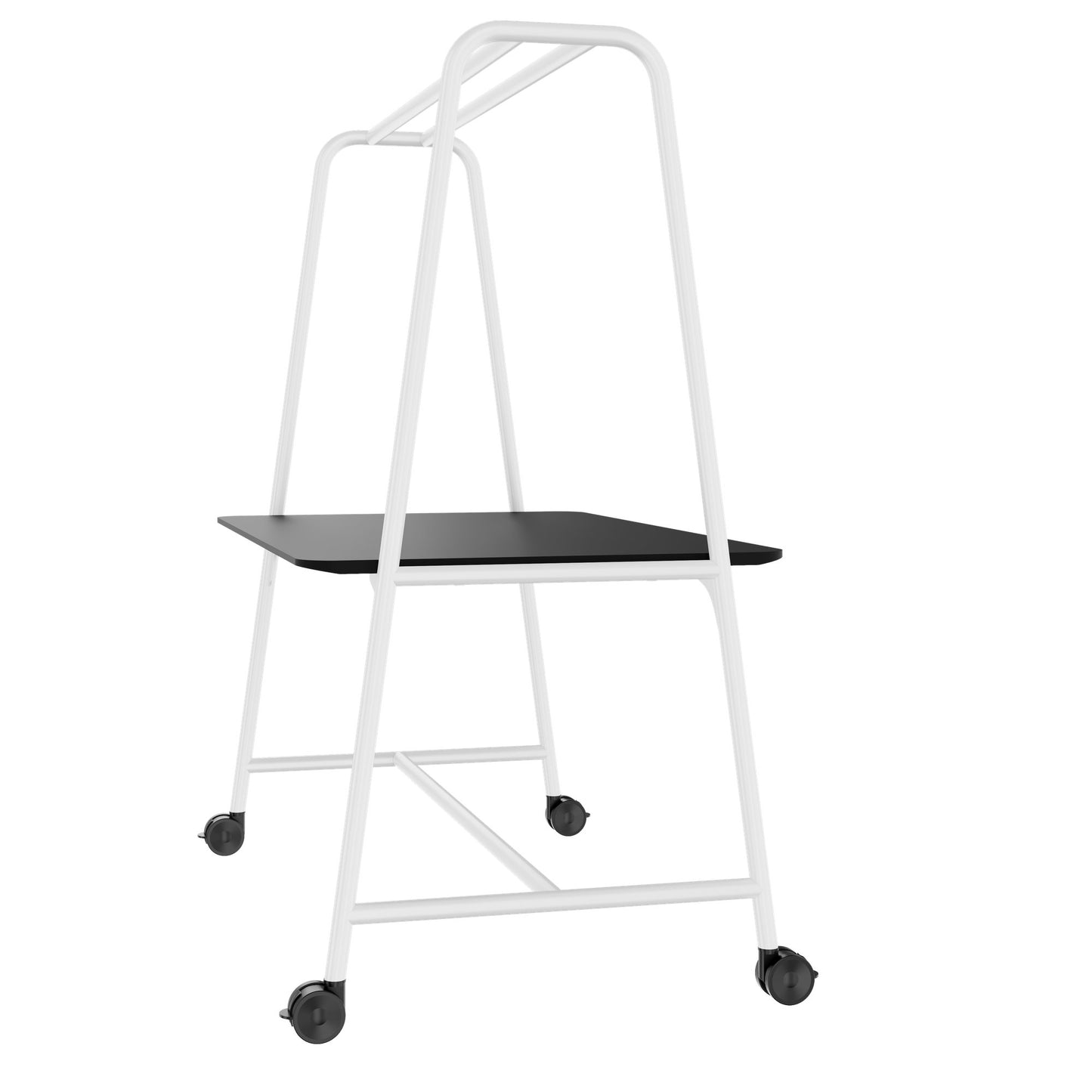 ROUND Multipurpose Tisch | 1600 - 1800 x 740 - 1050 mm, Fenix Schwarz