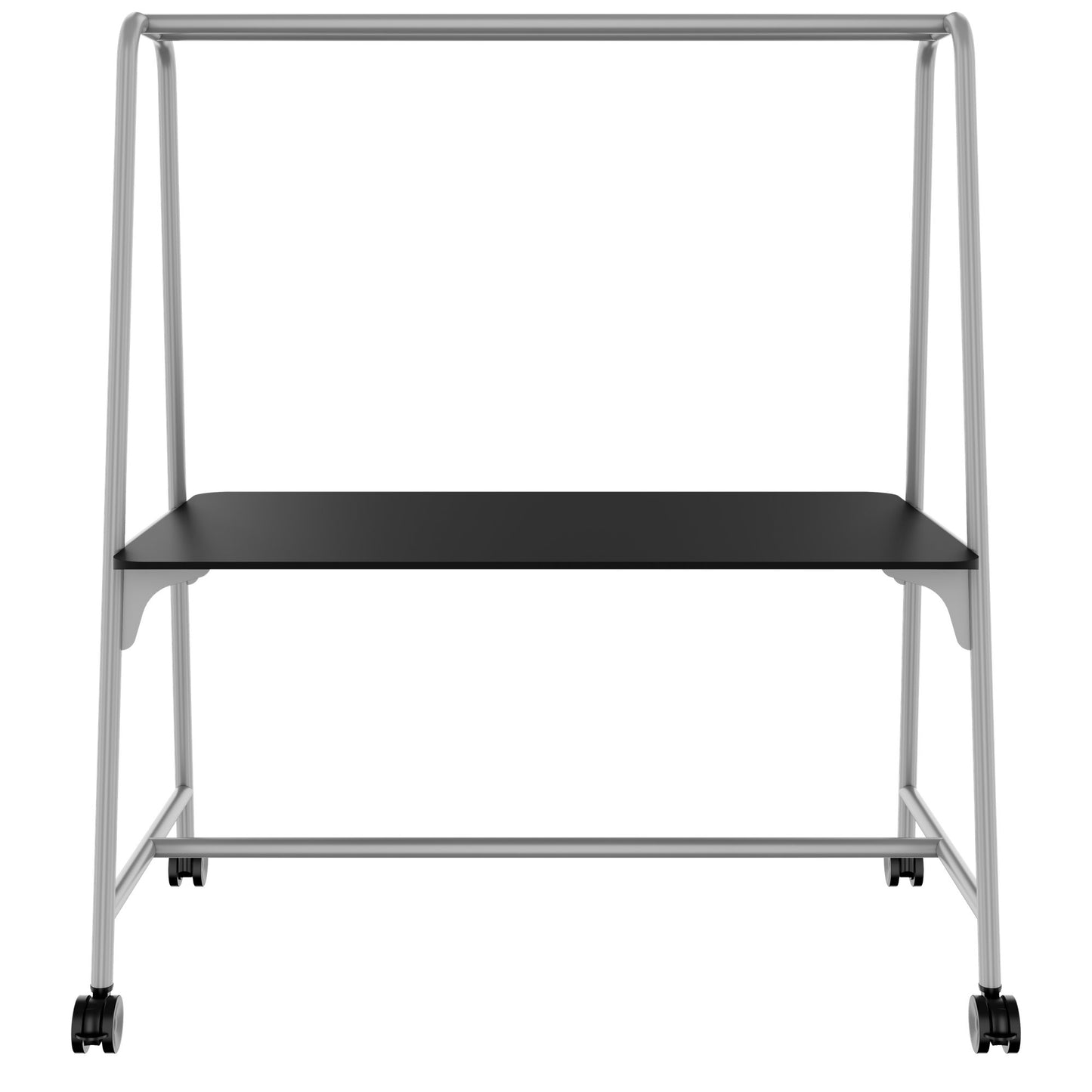 ROUND Multipurpose Tisch | 1600 - 1800 x 740 - 1050 mm, Fenix Schwarz