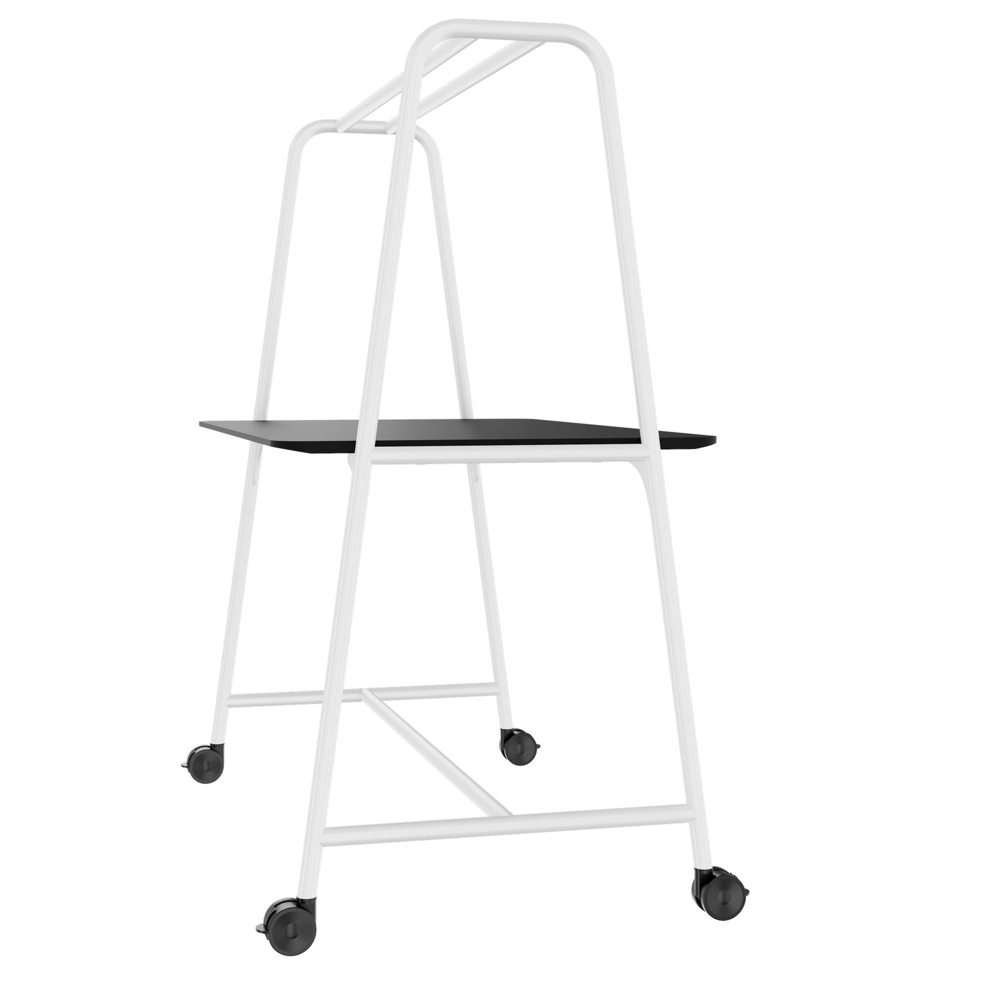 ROUND Multipurpose Tisch | 1600 - 1800 x 740 - 1050 mm, Fenix Schwarz