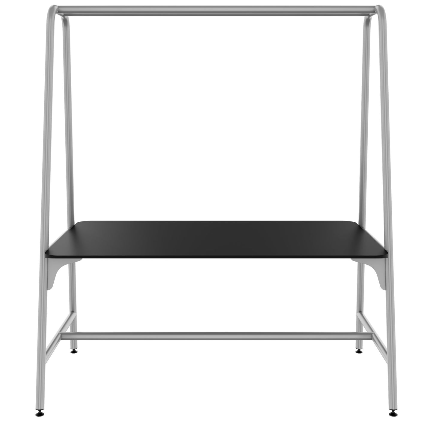 ROUND Multipurpose Tisch | 1600 - 1800 x 740 - 1050 mm, Fenix Schwarz
