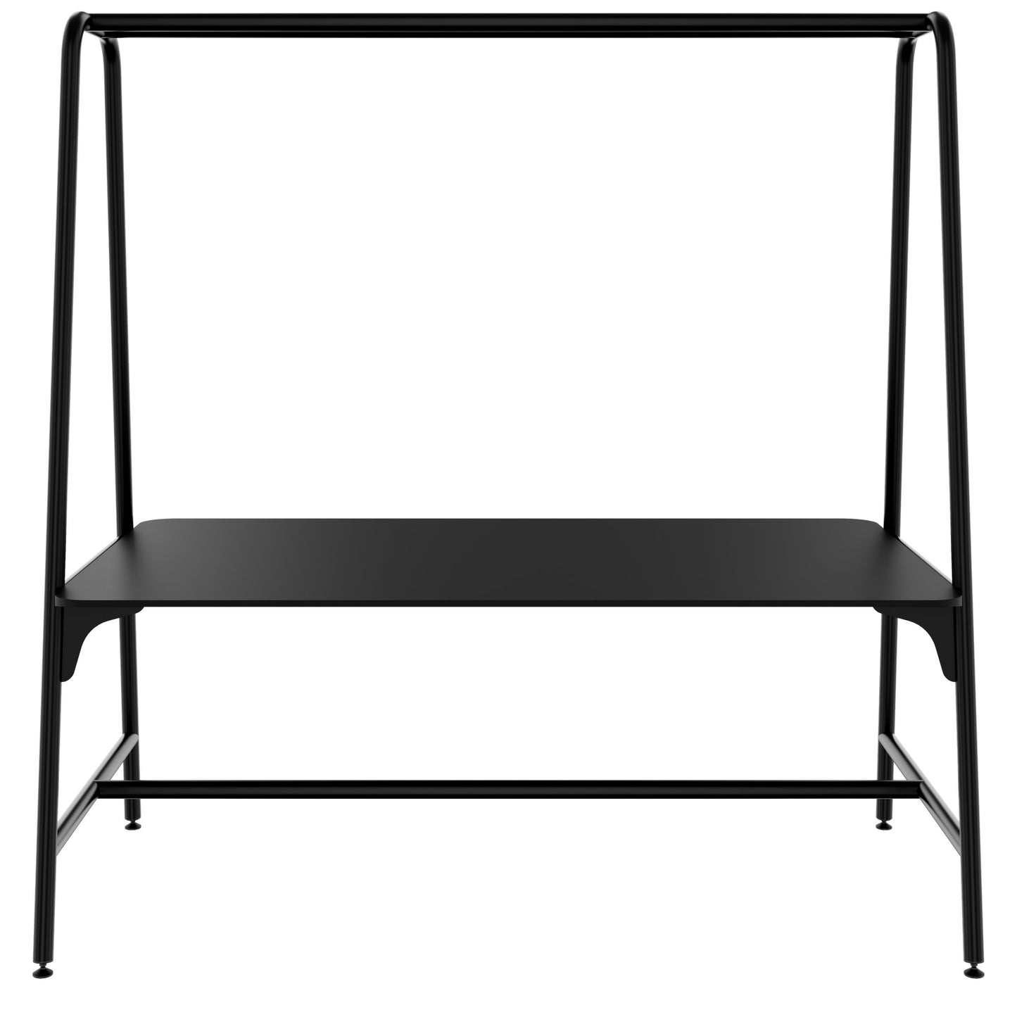 ROUND Multipurpose Tisch | 1600 - 1800 x 740 - 1050 mm, Fenix Schwarz