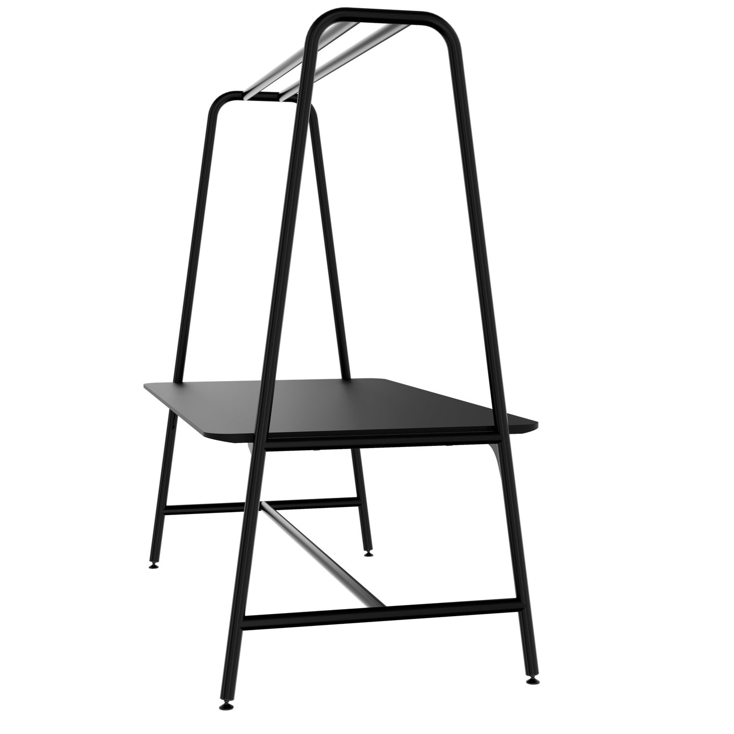 ROUND Multipurpose Tisch | 1600 - 1800 x 740 - 1050 mm, Fenix Schwarz